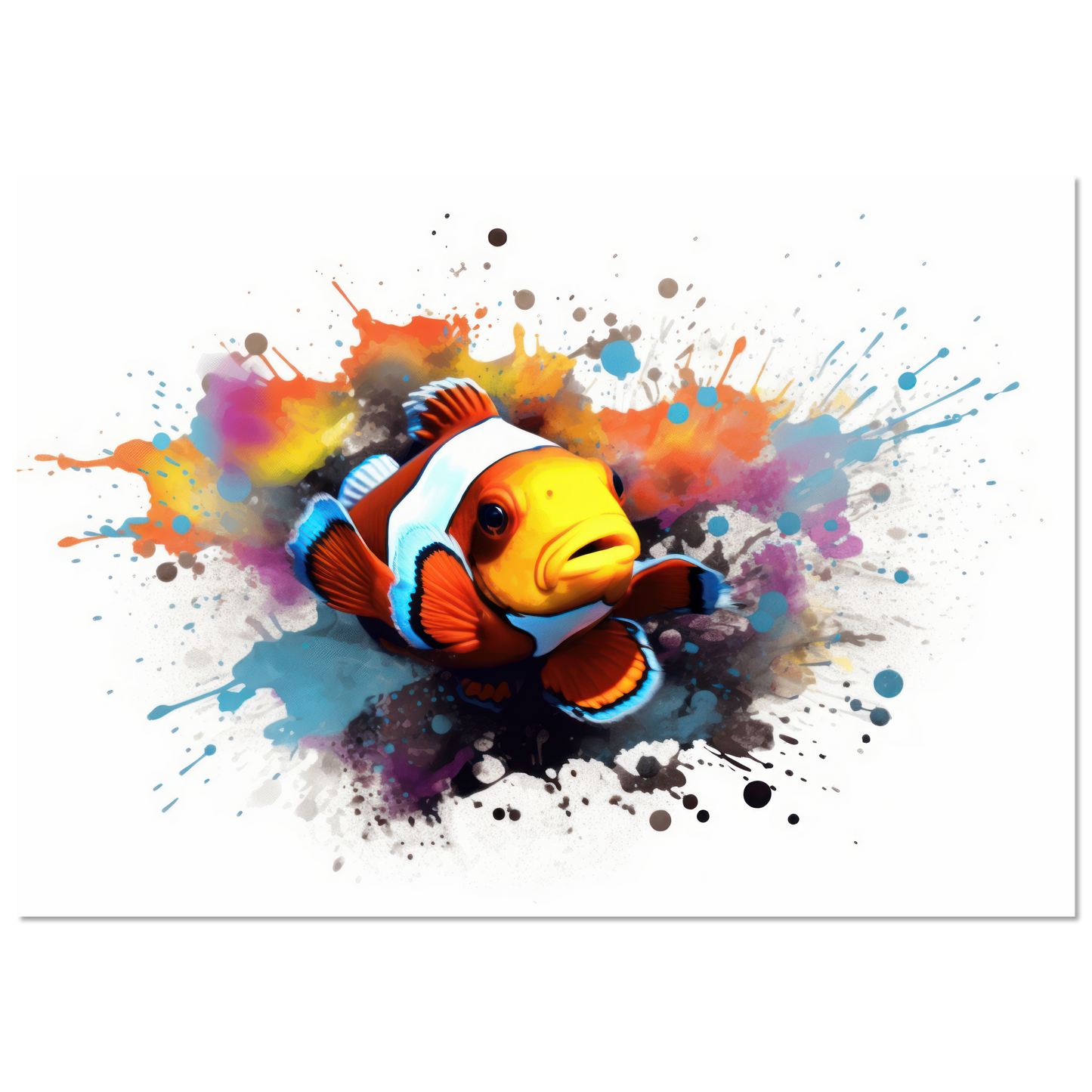 Clown fish clown fish pop art (FISH39)