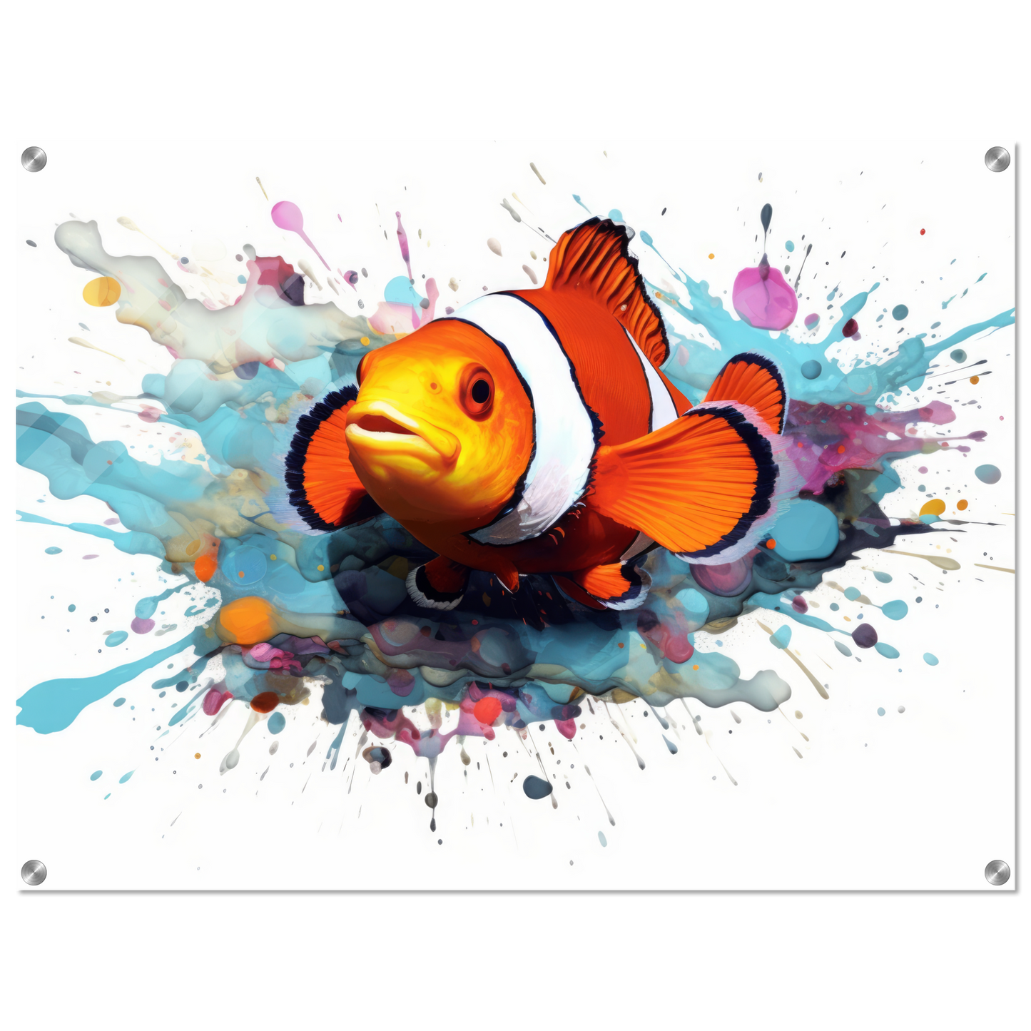 Clown fish clown fish pop art (FISH40)