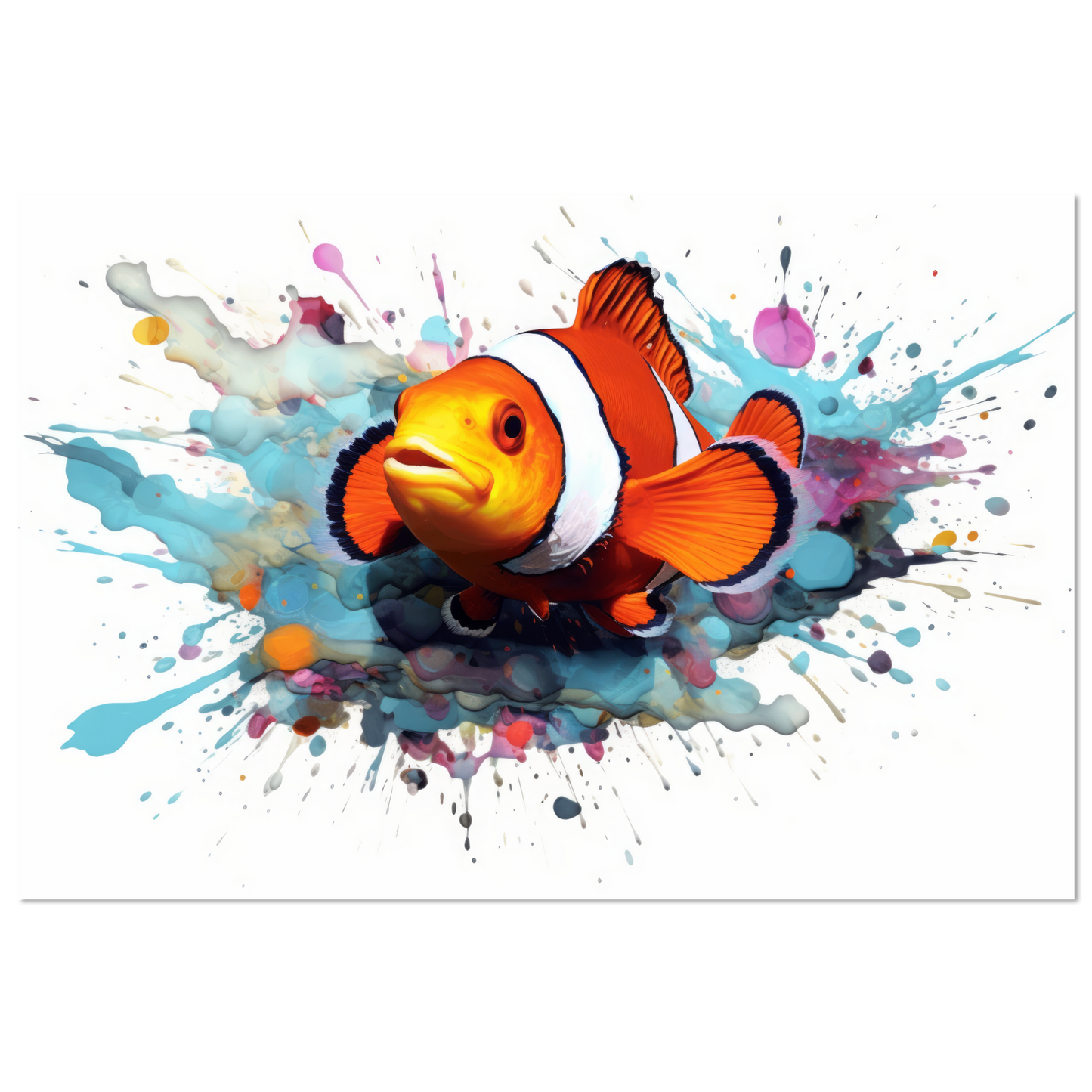 Clown fish clown fish pop art (FISH40)