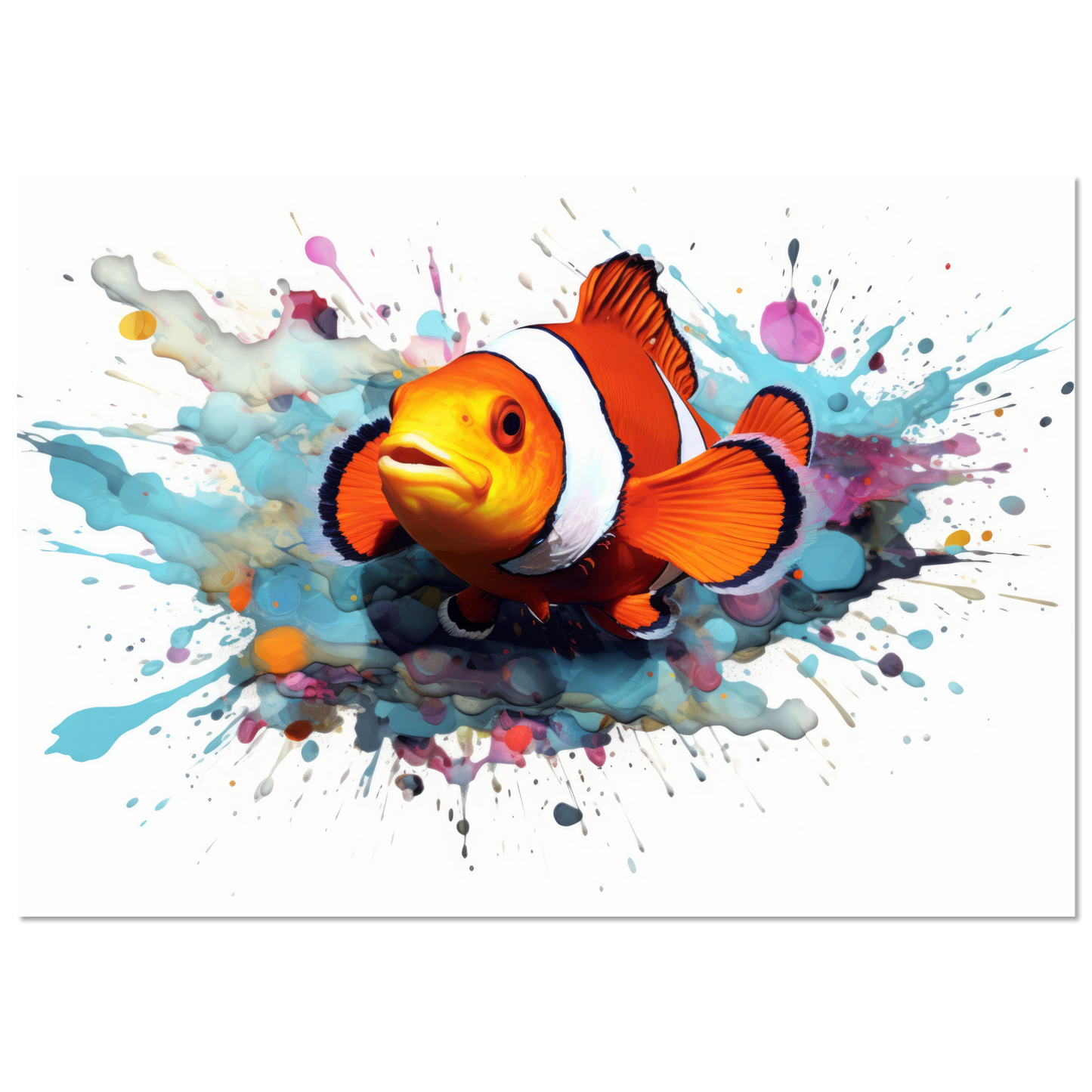 Clown fish clown fish pop art (FISH40)