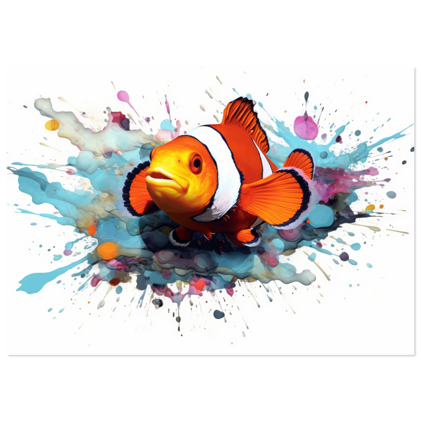 Clown fish clown fish pop art (FISH40)