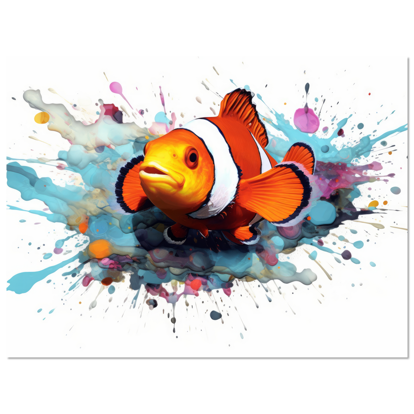 Clown fish clown fish pop art (FISH40)