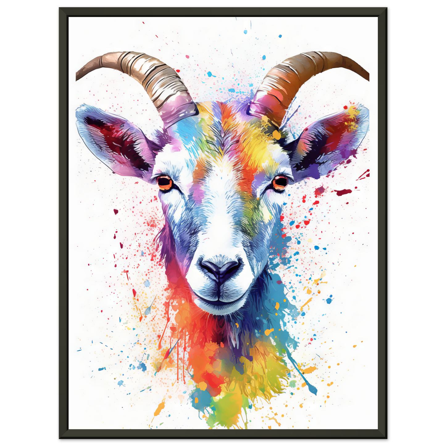 Ziegen Ziege (Pop-Art) (GOAT07)