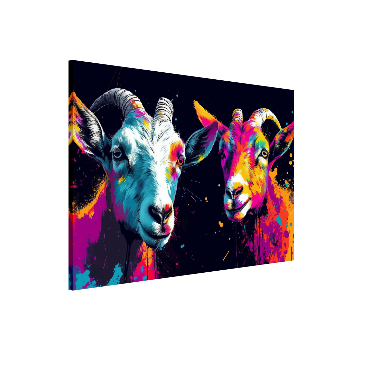 Ziegen Ziege Pop-Art (GOAT09)
