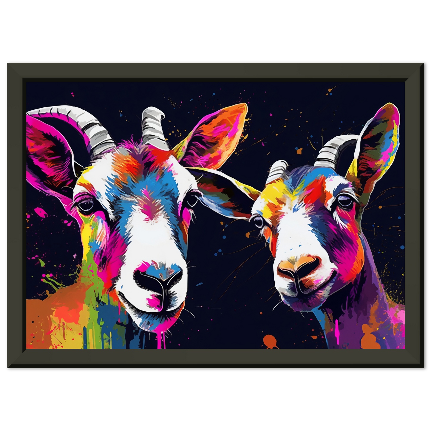 Ziegen Ziege Pop-Art (GOAT10)