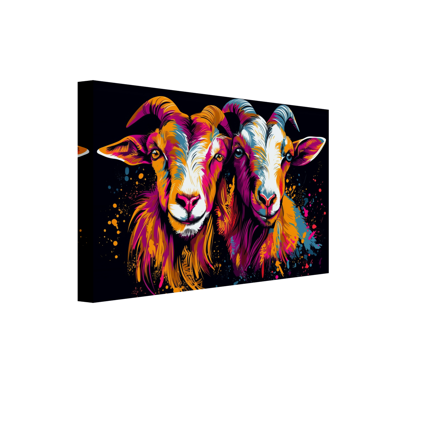 Ziegen Ziege Pop-Art (GOAT12)