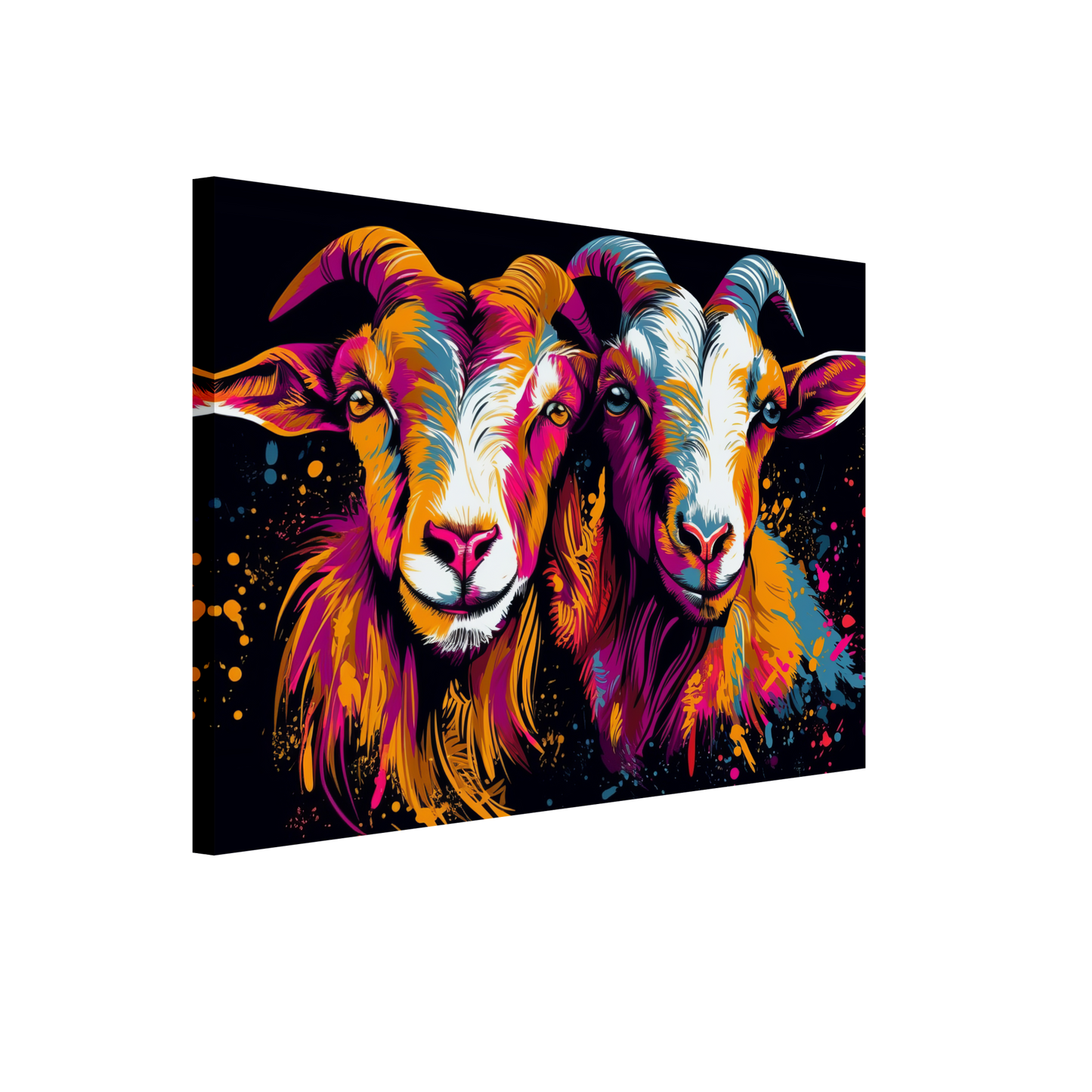 Ziegen Ziege Pop-Art (GOAT12)