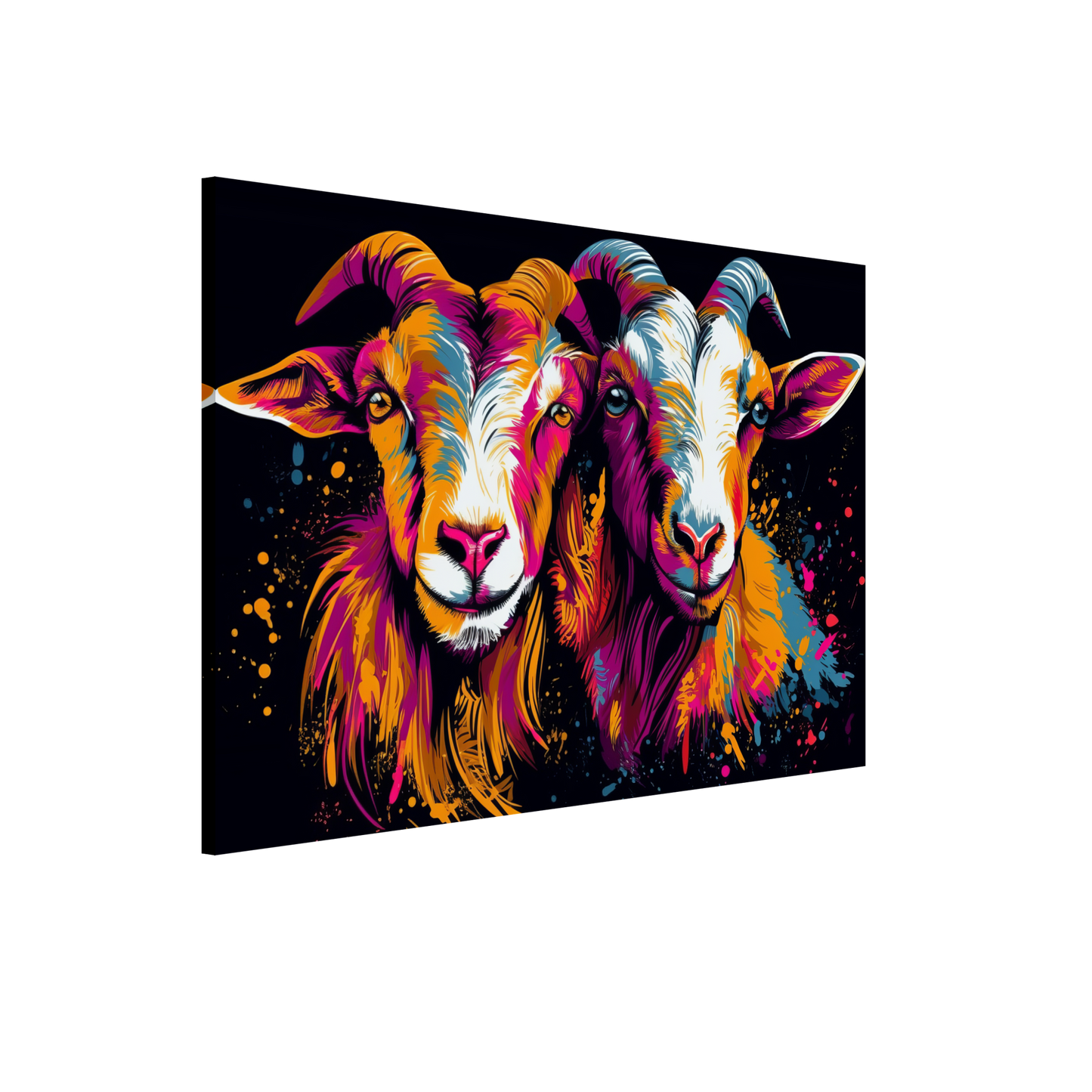 Ziegen Ziege Pop-Art (GOAT12)