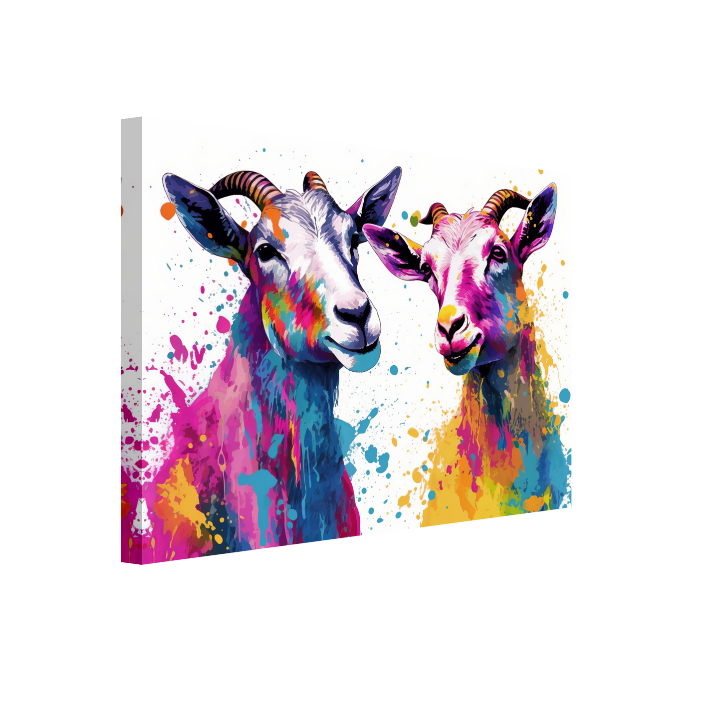 Ziegen Ziege Pop-Art (GOAT16)