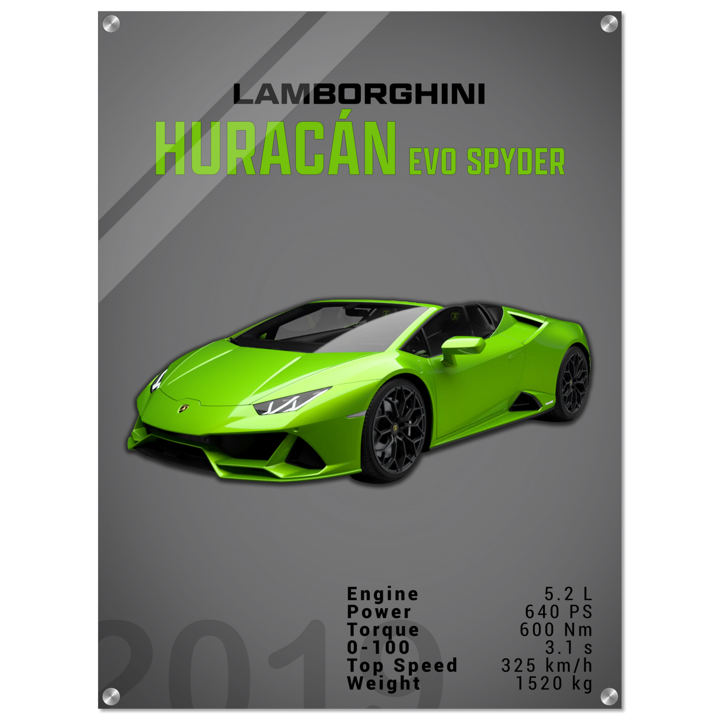 Lamborghini Huracan Evo Spyder (LAMBO01D)