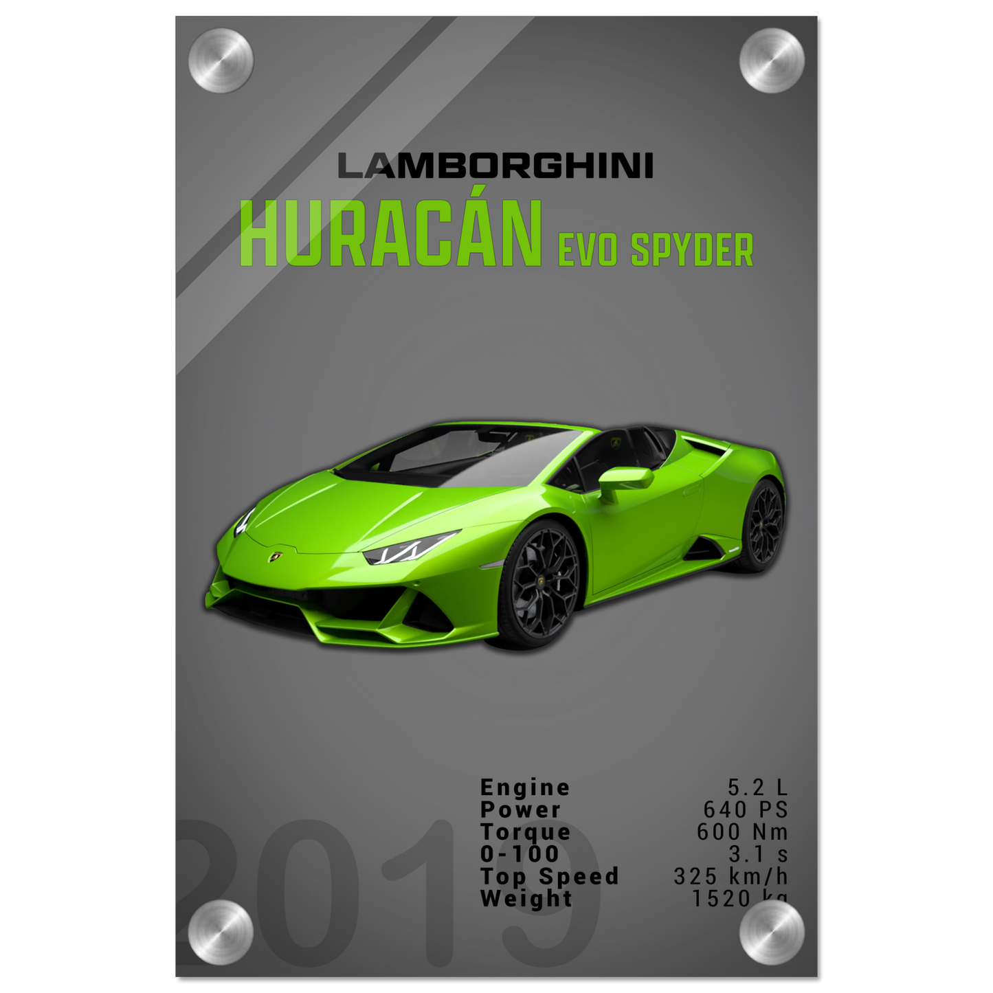 Lamborghini Huracan Evo Spyder (LAMBO01D)
