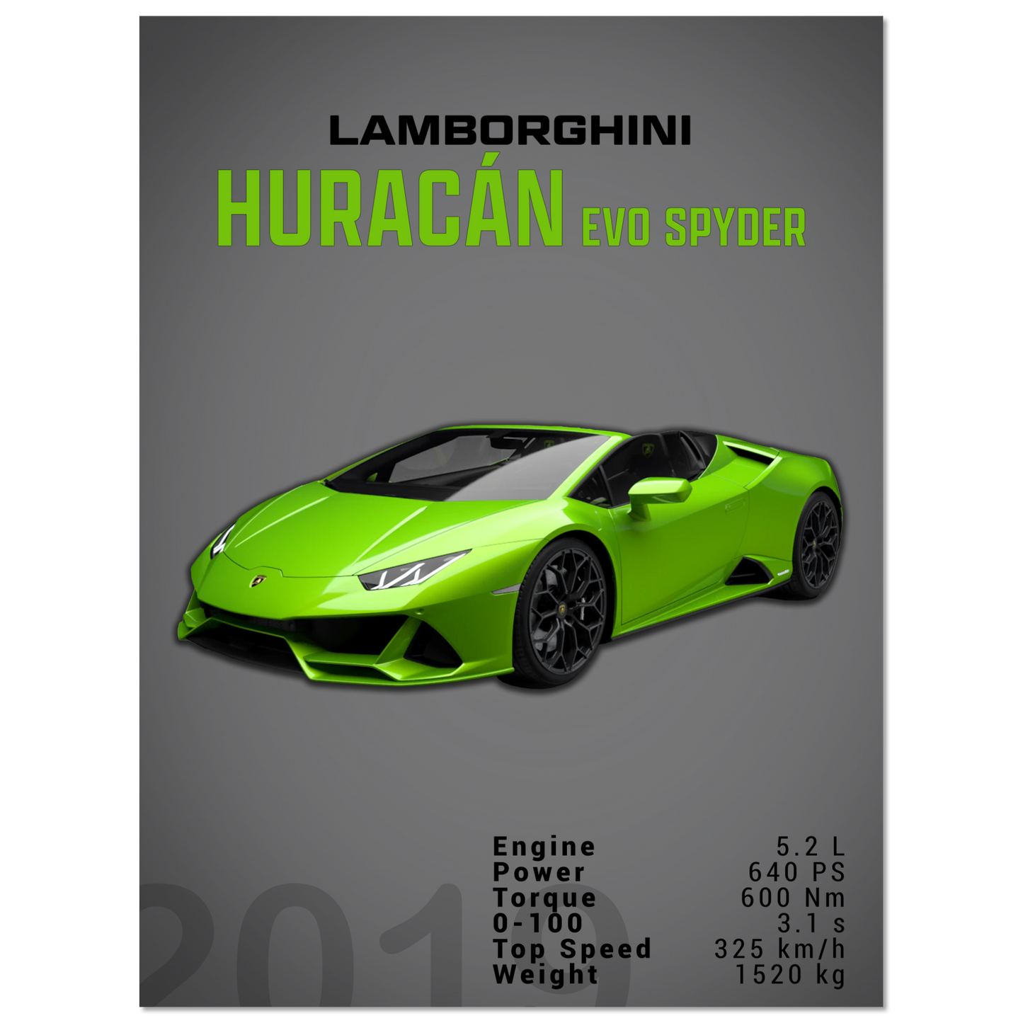Lamborghini Huracan Evo Spyder (LAMBO01D)