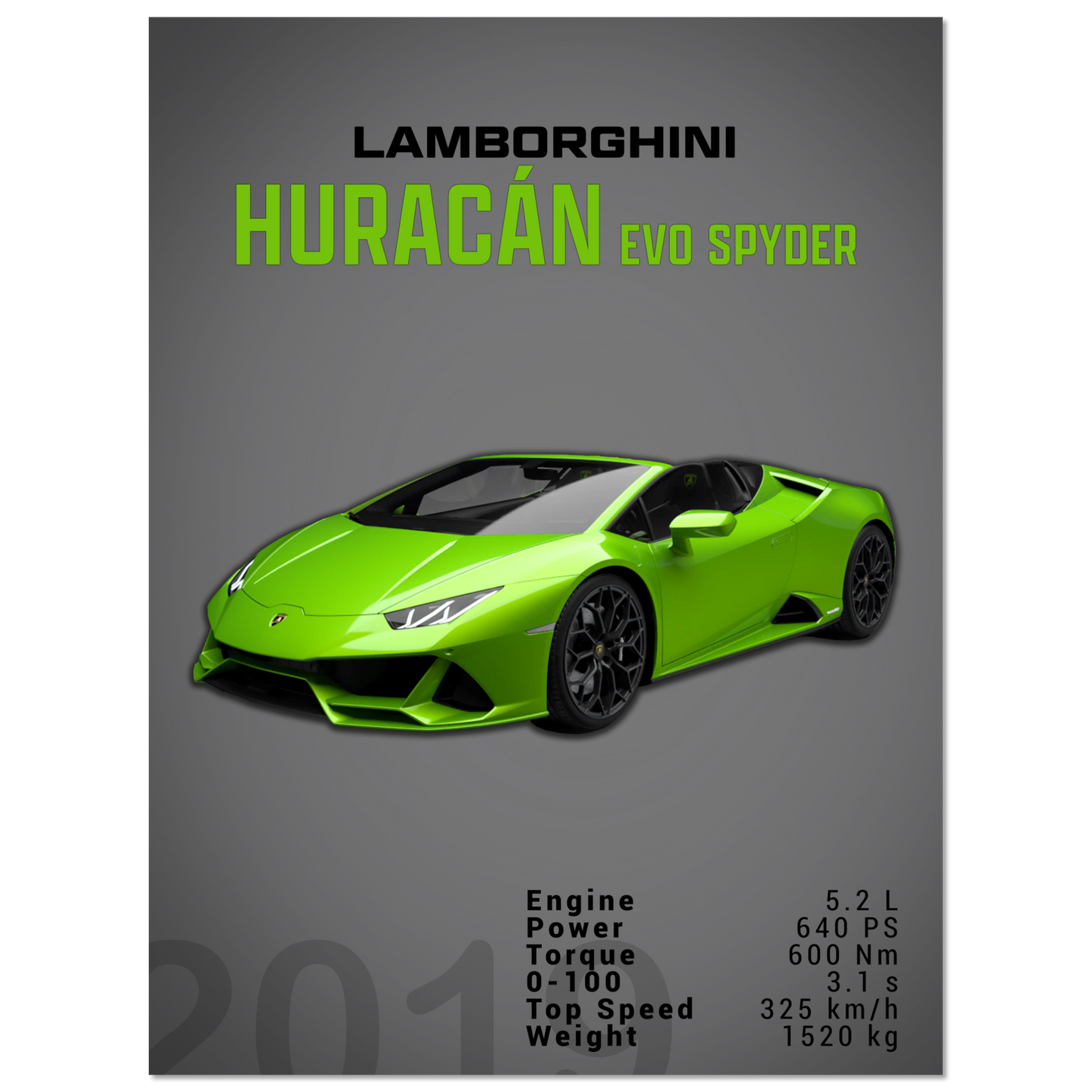 Lamborghini Huracan Evo Spyder (LAMBO01D)