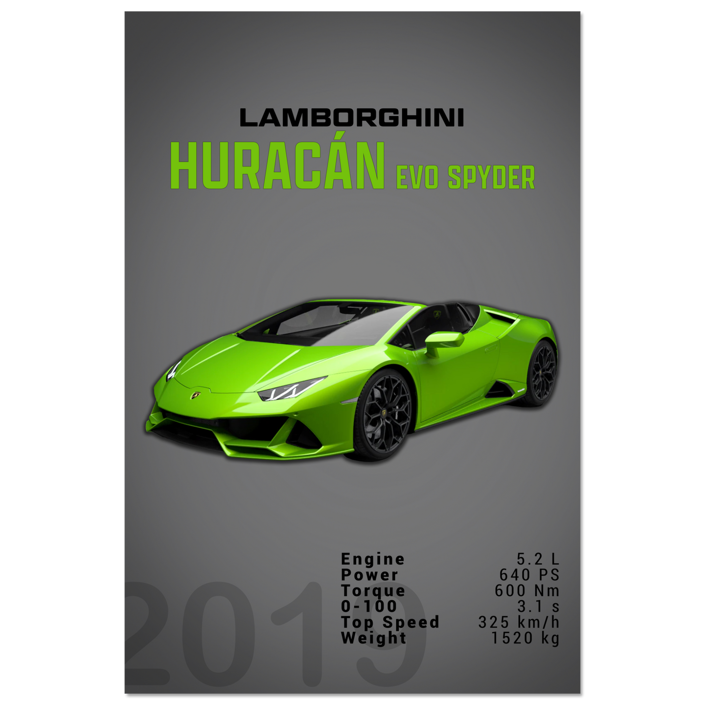Lamborghini Huracan Evo Spyder (LAMBO01D)