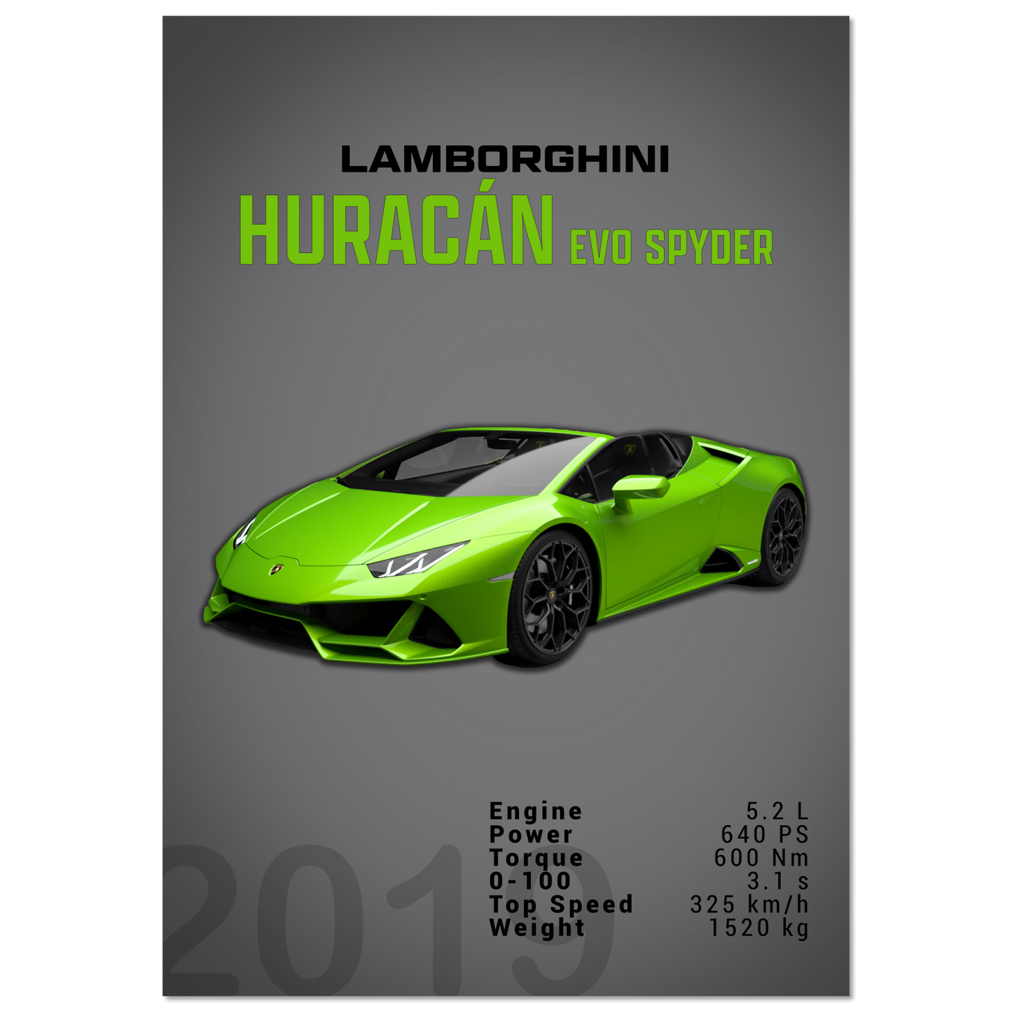 Lamborghini Huracan Evo Spyder (LAMBO01D)