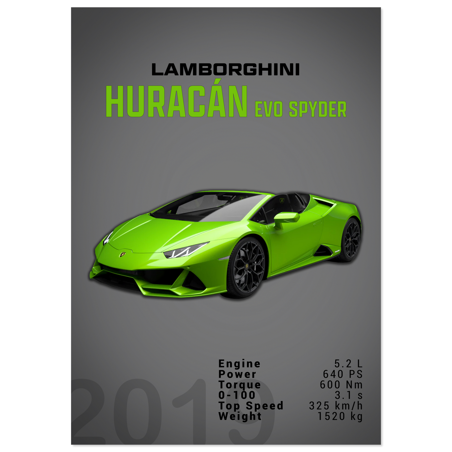 Lamborghini Huracan Evo Spyder (LAMBO01D)