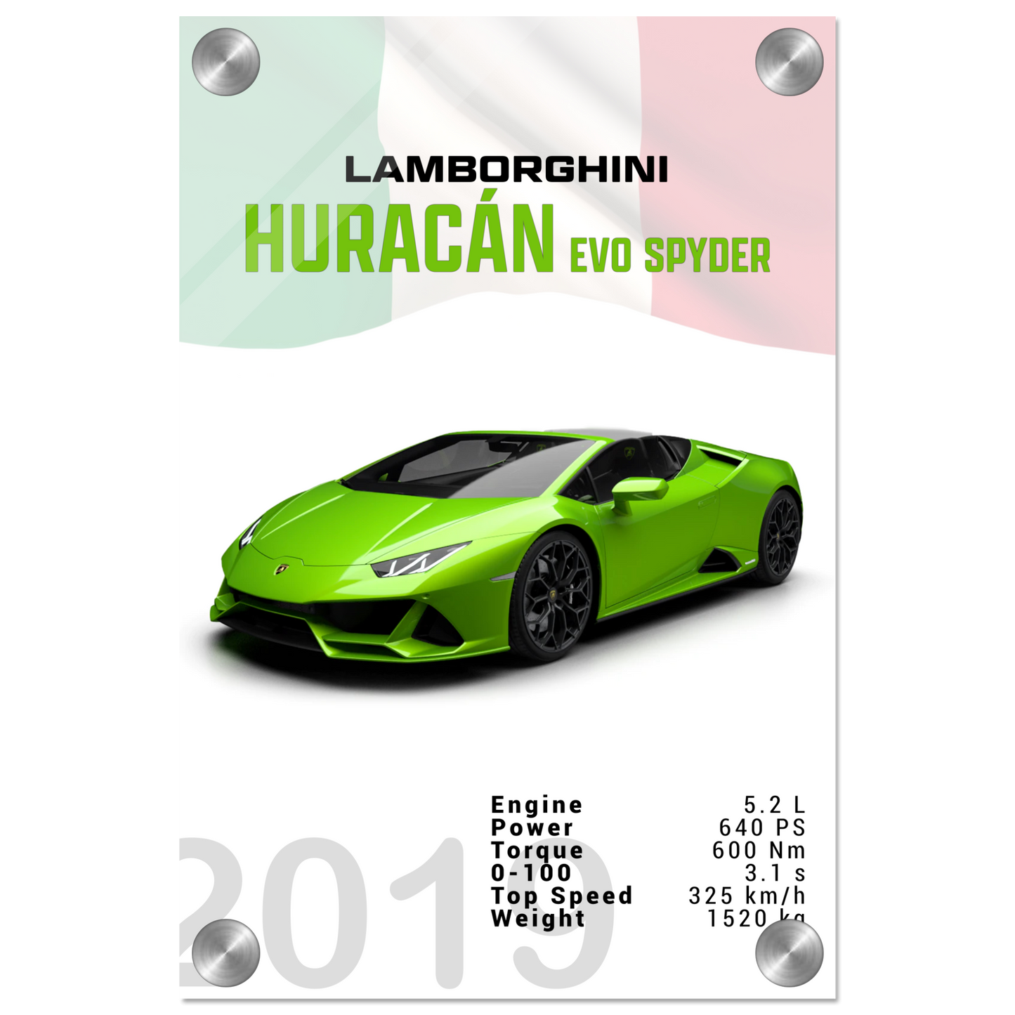 Lamborghini Huracan Evo Spyder (LAMBO01)
