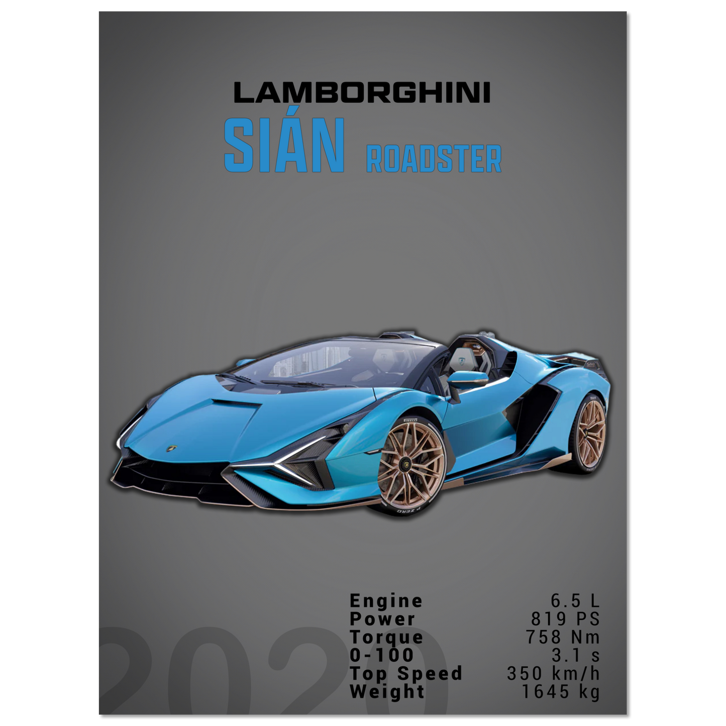Lamborghini Sian Roadster (LAMBO05D)