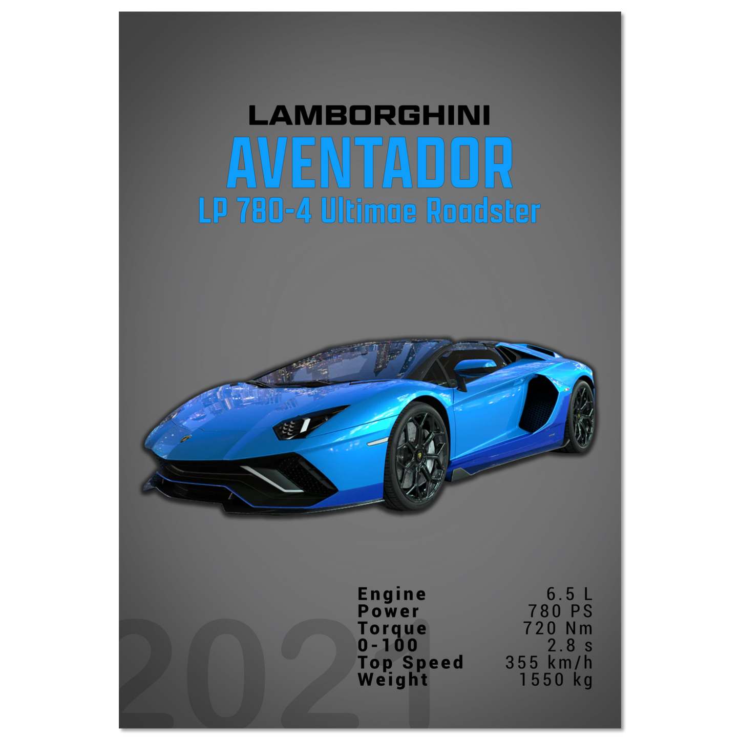Lamborghini Aventador 2021 Aventador LP 780-4 Ultimae Roadster (LAMBO10D)