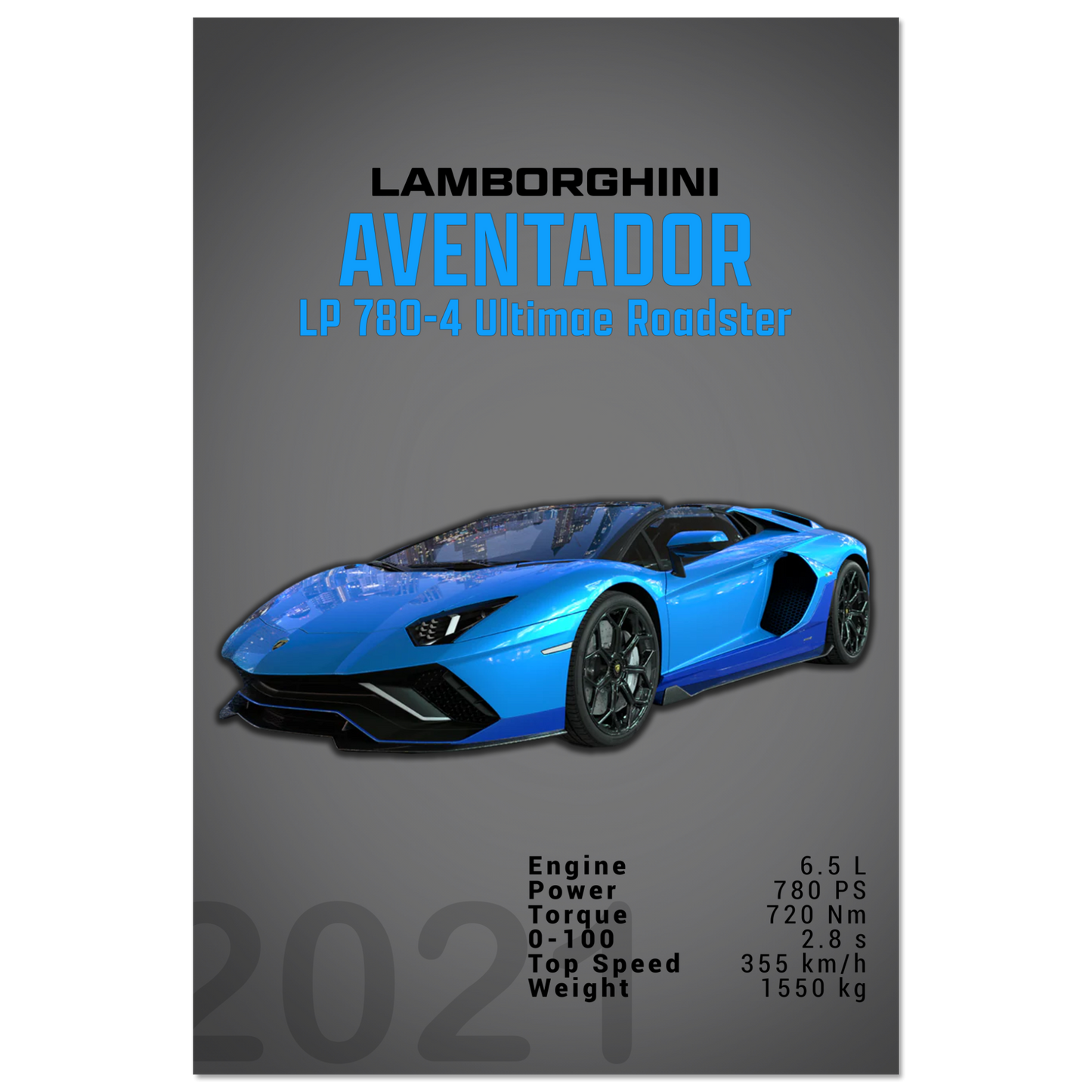 Lamborghini Aventador 2021 Aventador LP 780-4 Ultimae Roadster (LAMBO10D)