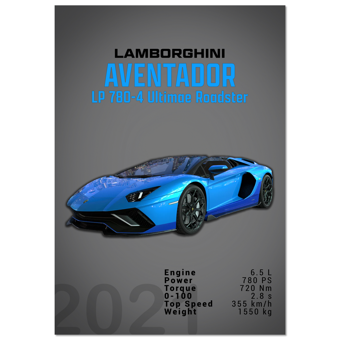 Lamborghini Aventador 2021 Aventador LP 780-4 Ultimae Roadster (LAMBO10D)