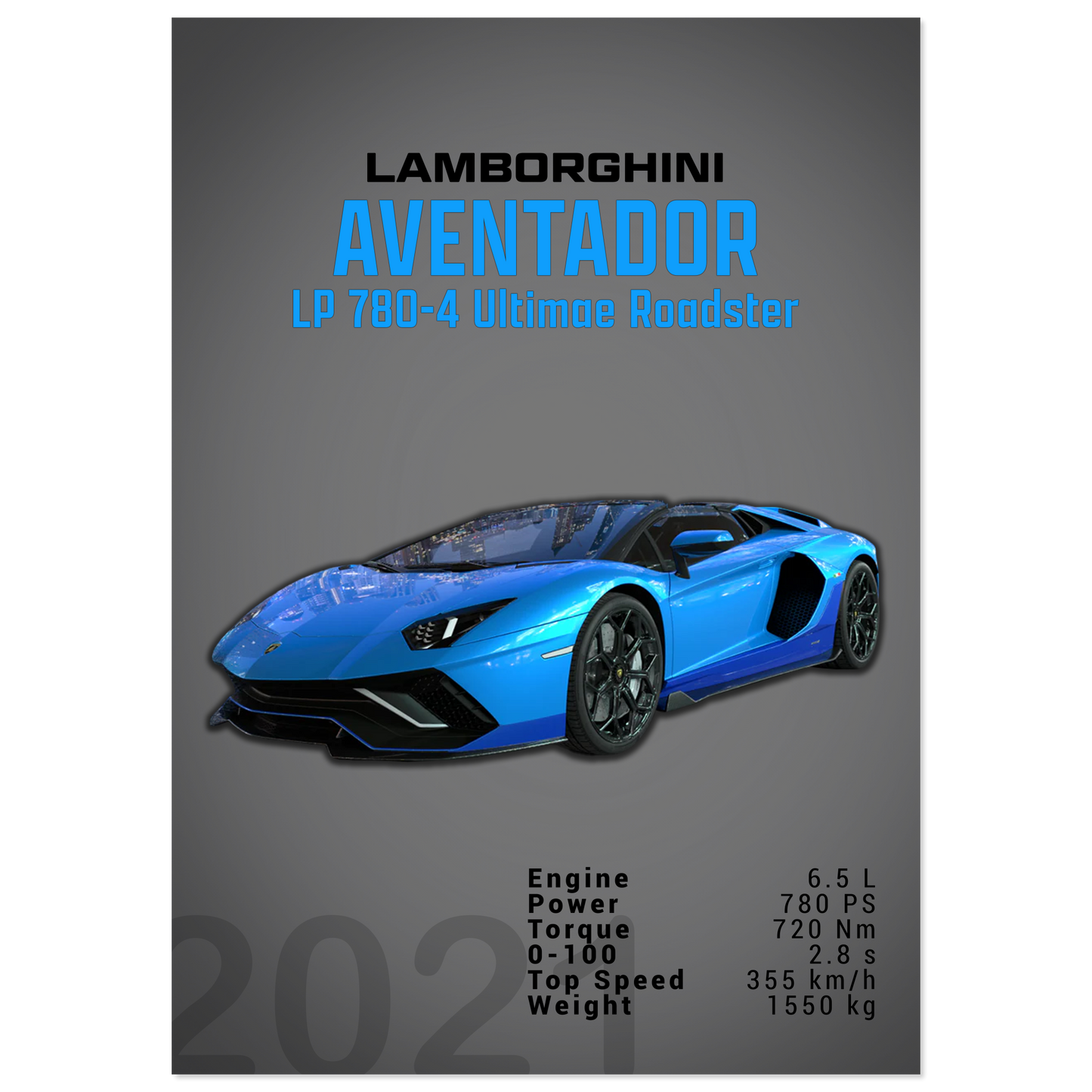 Lamborghini Aventador 2021 Aventador LP 780-4 Ultimae Roadster (LAMBO10D)