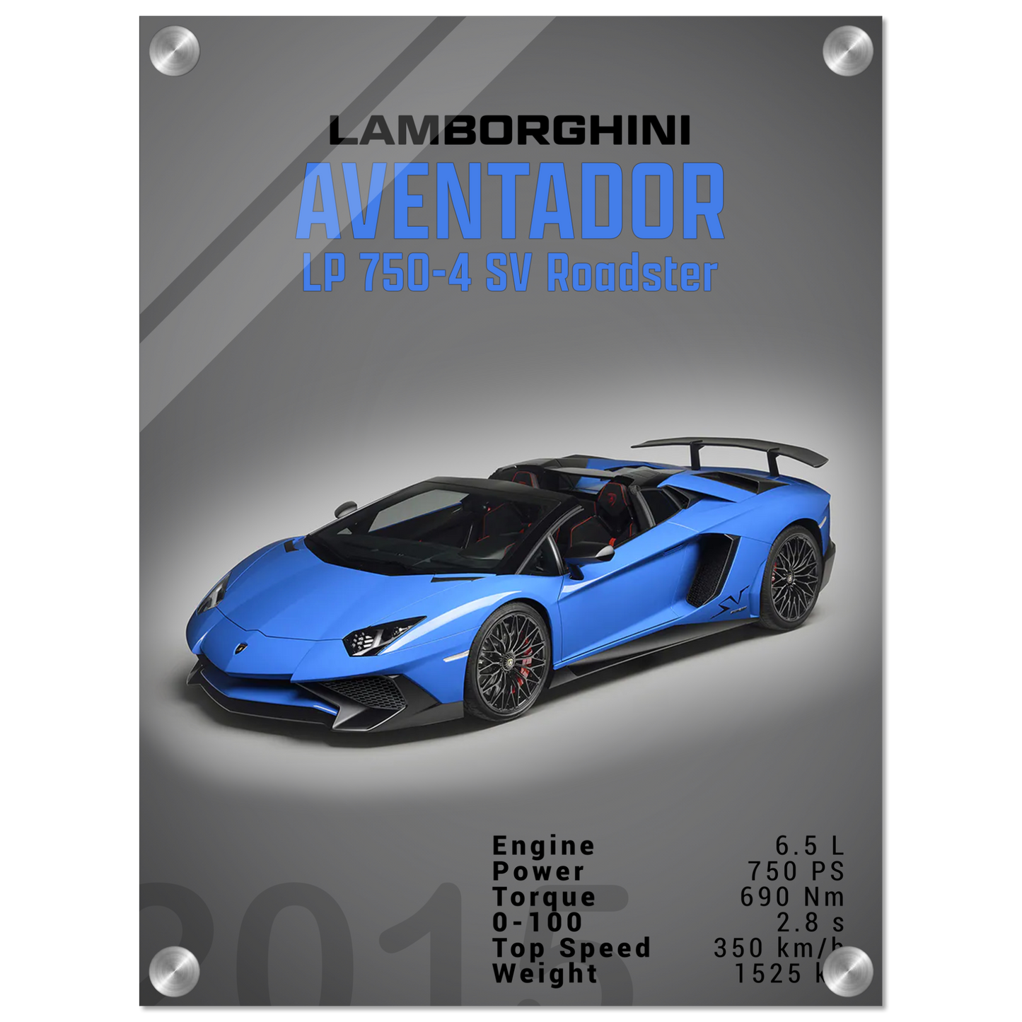 Lamborghini Aventador 2015 Aventador LP 750-4 SV Roadster (LAMBO11D)