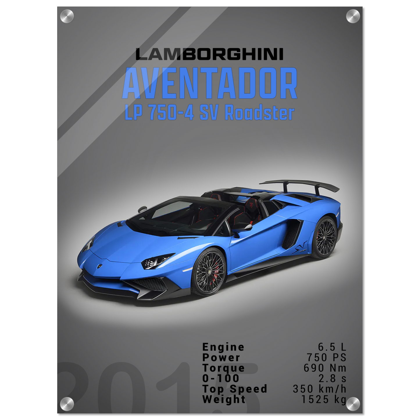 Lamborghini Aventador 2015 Aventador LP 750-4 SV Roadster (LAMBO11D)
