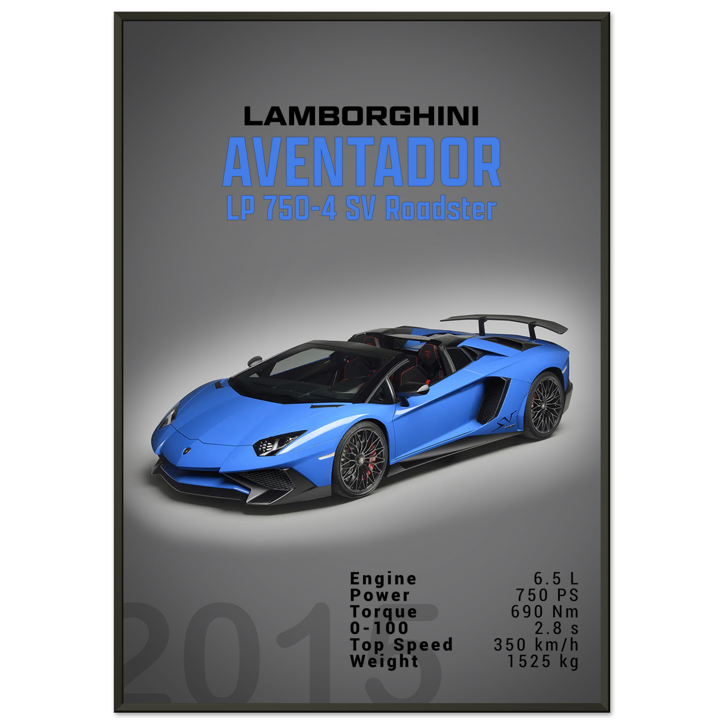 Lamborghini Aventador 2015 Aventador LP 750-4 SV Roadster (LAMBO11D)