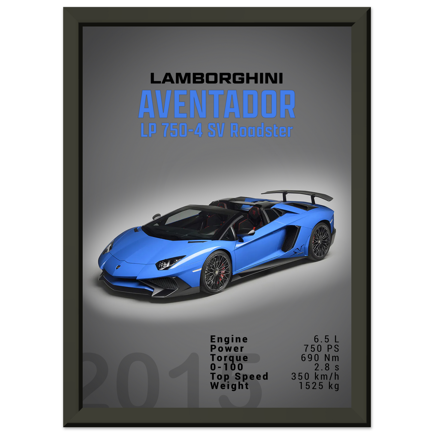 Lamborghini Aventador 2015 Aventador LP 750-4 SV Roadster (LAMBO11D)