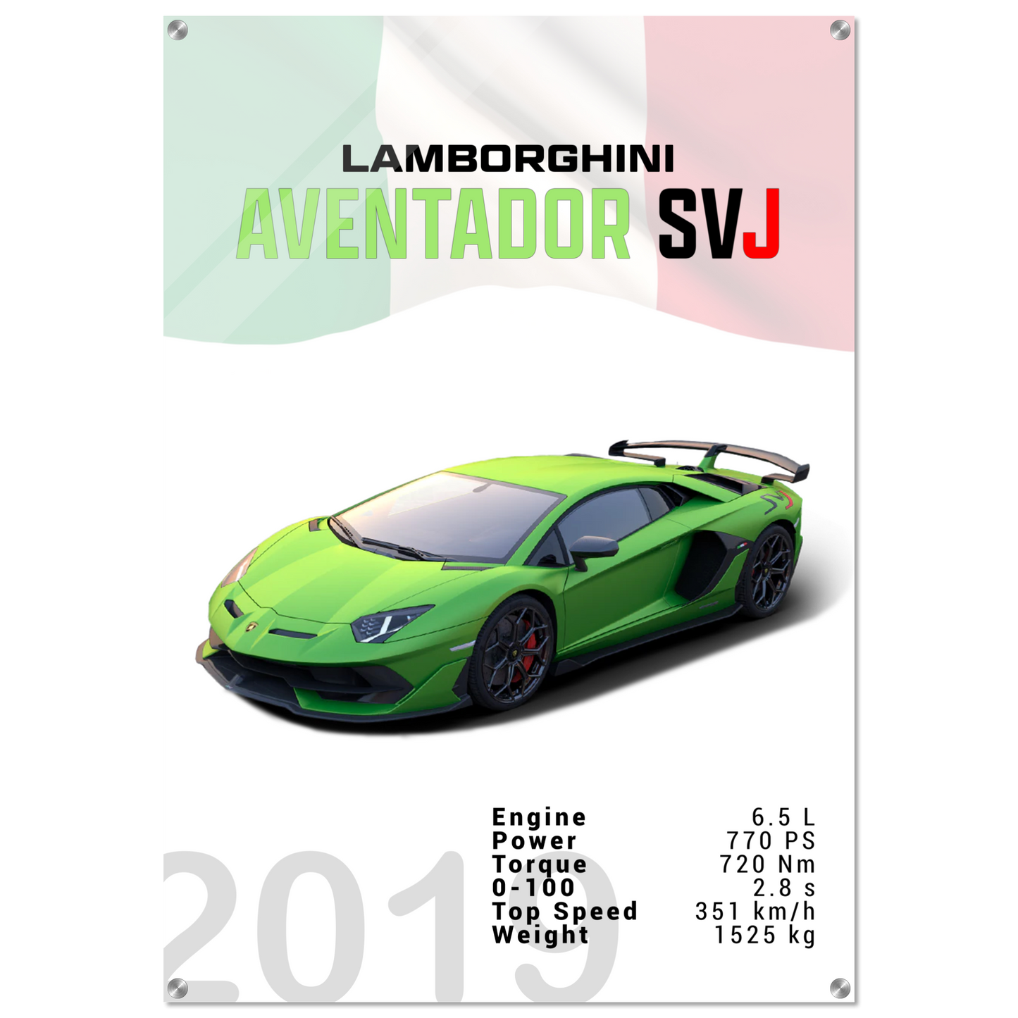 Lamborghini Aventador 2019 Aventador SVJ (LAMBO12)
