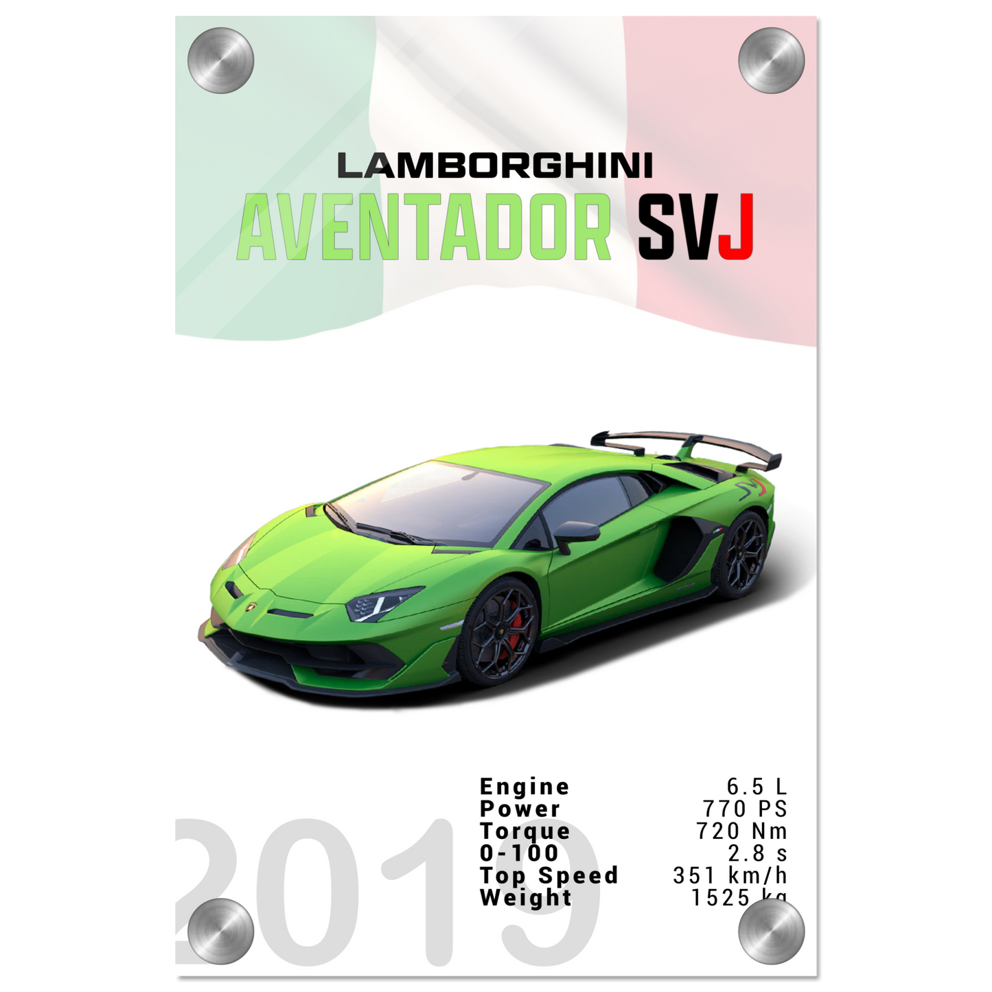 Lamborghini Aventador 2019 Aventador SVJ (LAMBO12)