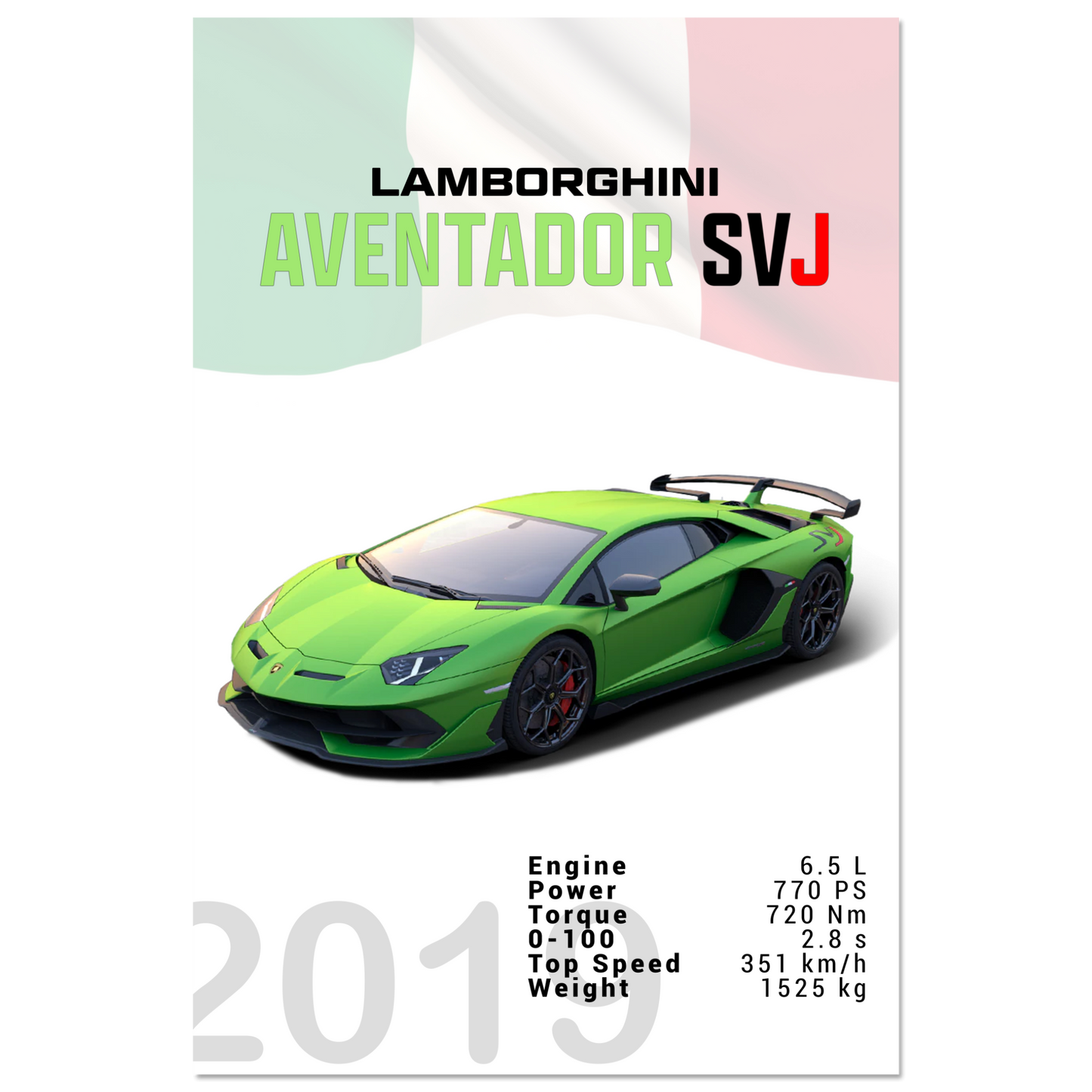 Lamborghini Aventador 2019 Aventador SVJ (LAMBO12)
