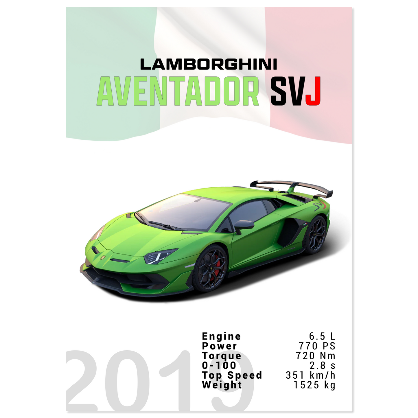 Lamborghini Aventador 2019 Aventador SVJ (LAMBO12)