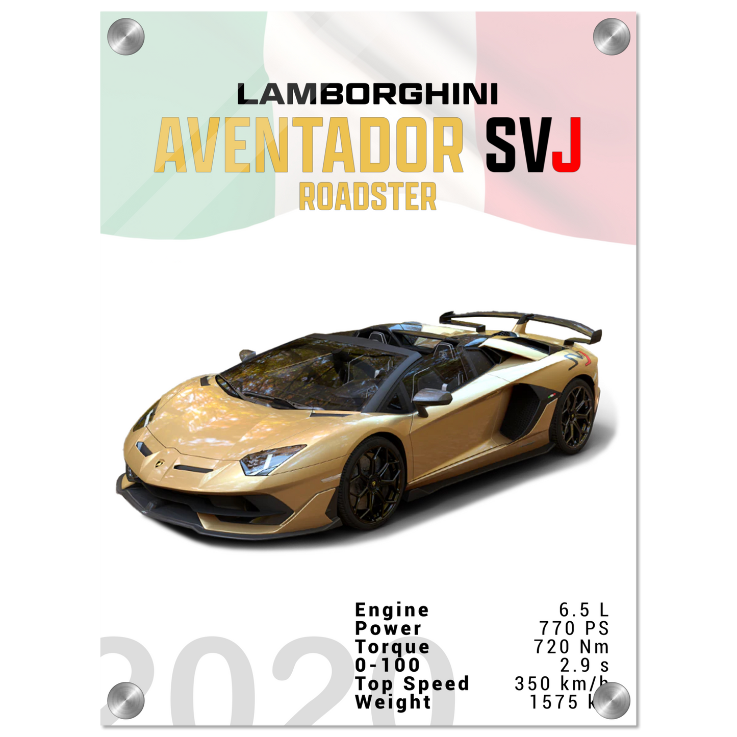 Lamborghini Aventador 2020 Aventador SVJ Roadster (LAMBO13)