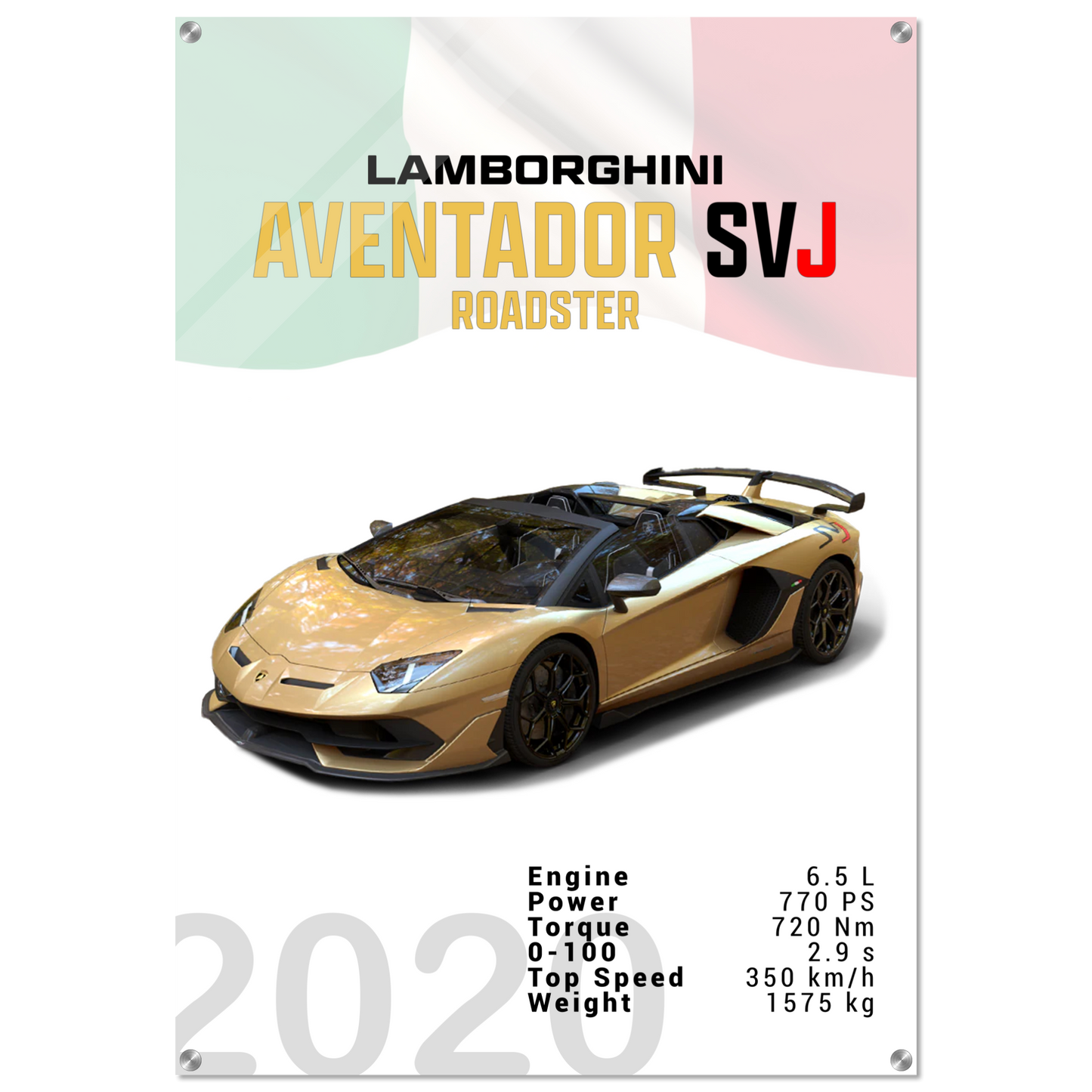 Lamborghini Aventador 2020 Aventador SVJ Roadster (LAMBO13)