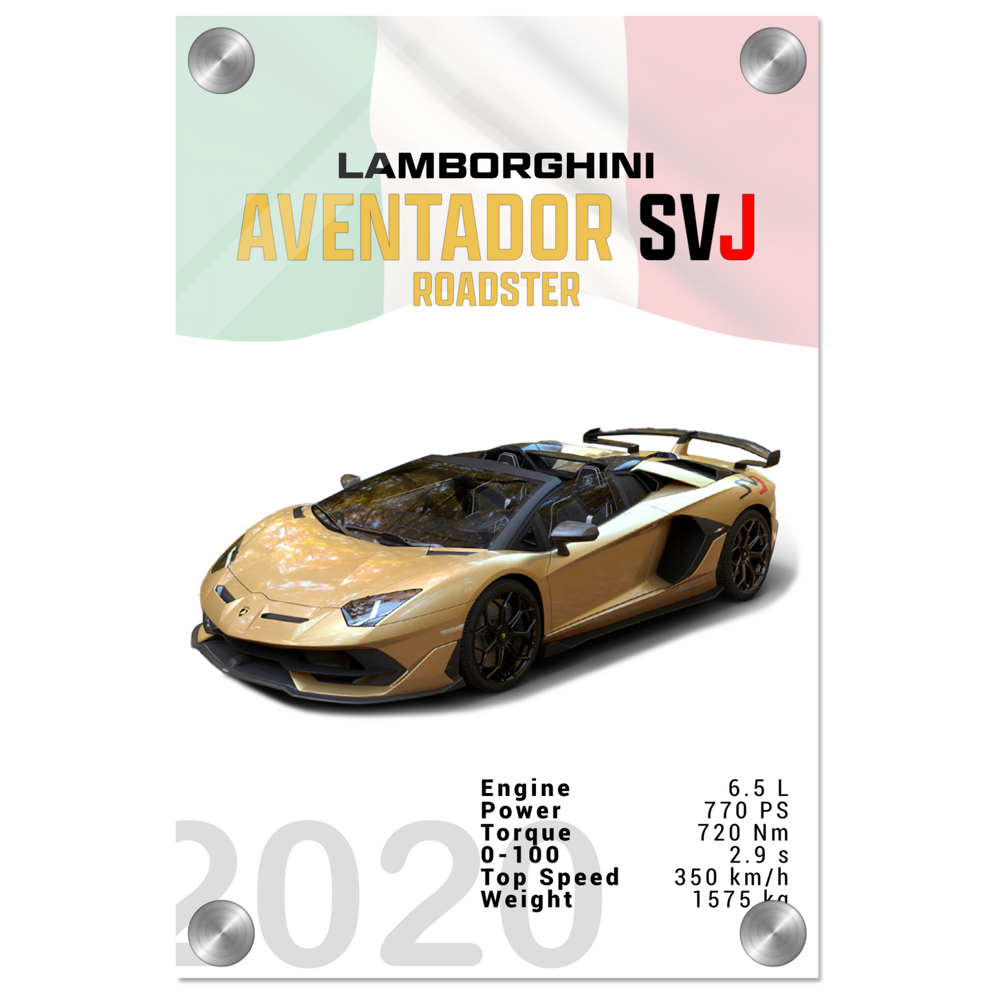 Lamborghini Aventador 2020 Aventador SVJ Roadster (LAMBO13)