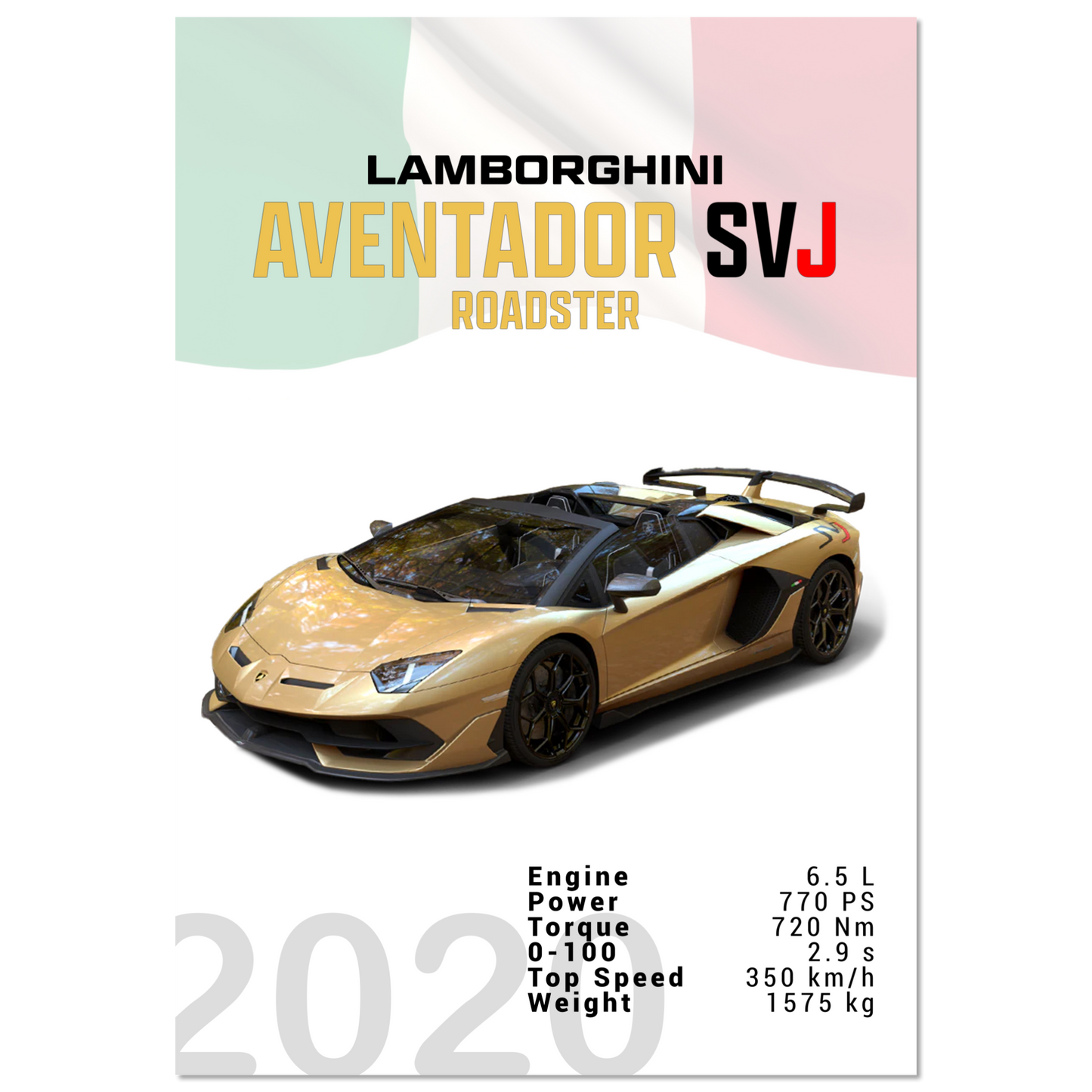 Lamborghini Aventador 2020 Aventador SVJ Roadster (LAMBO13)