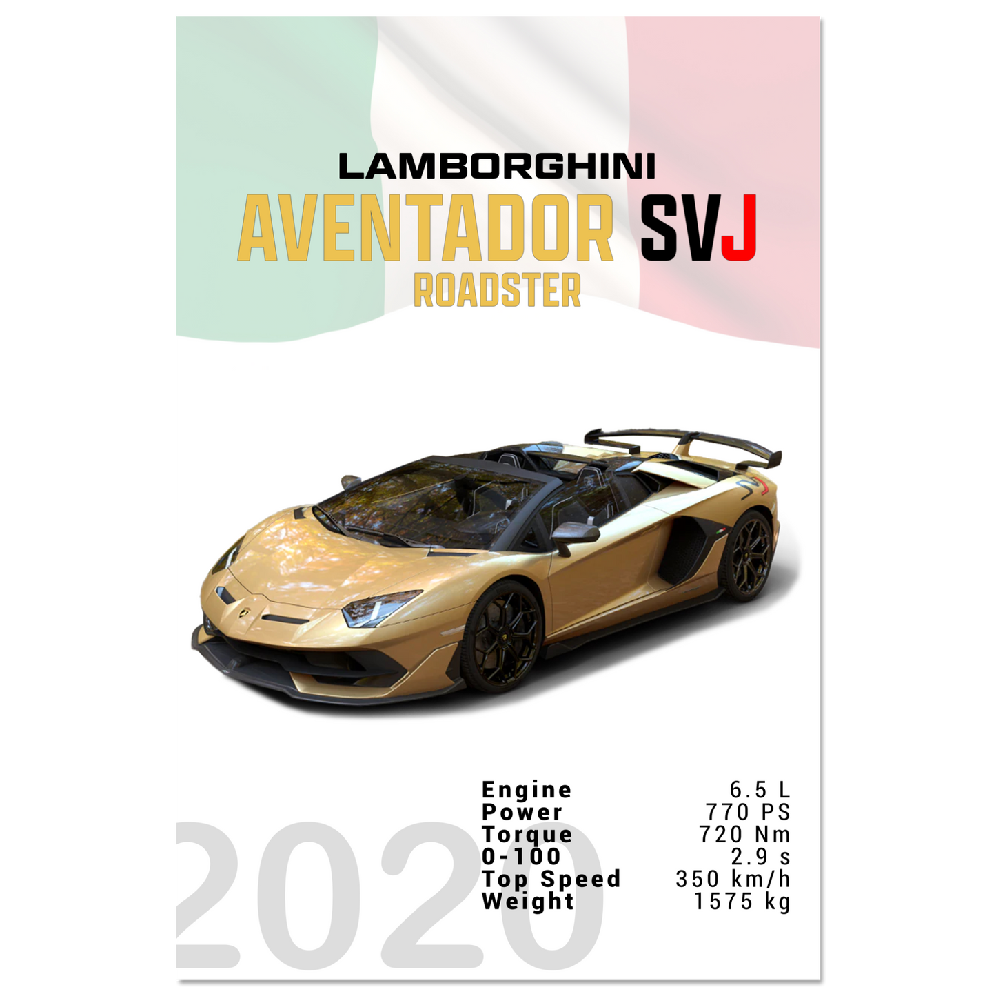 Lamborghini Aventador 2020 Aventador SVJ Roadster (LAMBO13)