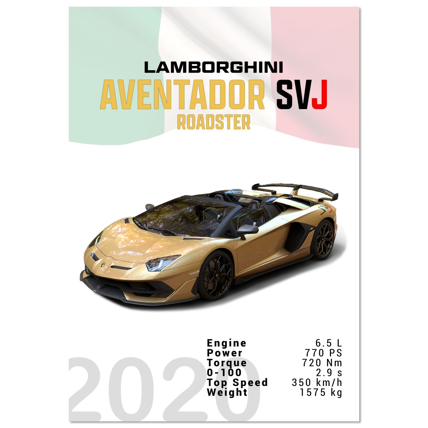 Lamborghini Aventador 2020 Aventador SVJ Roadster (LAMBO13)