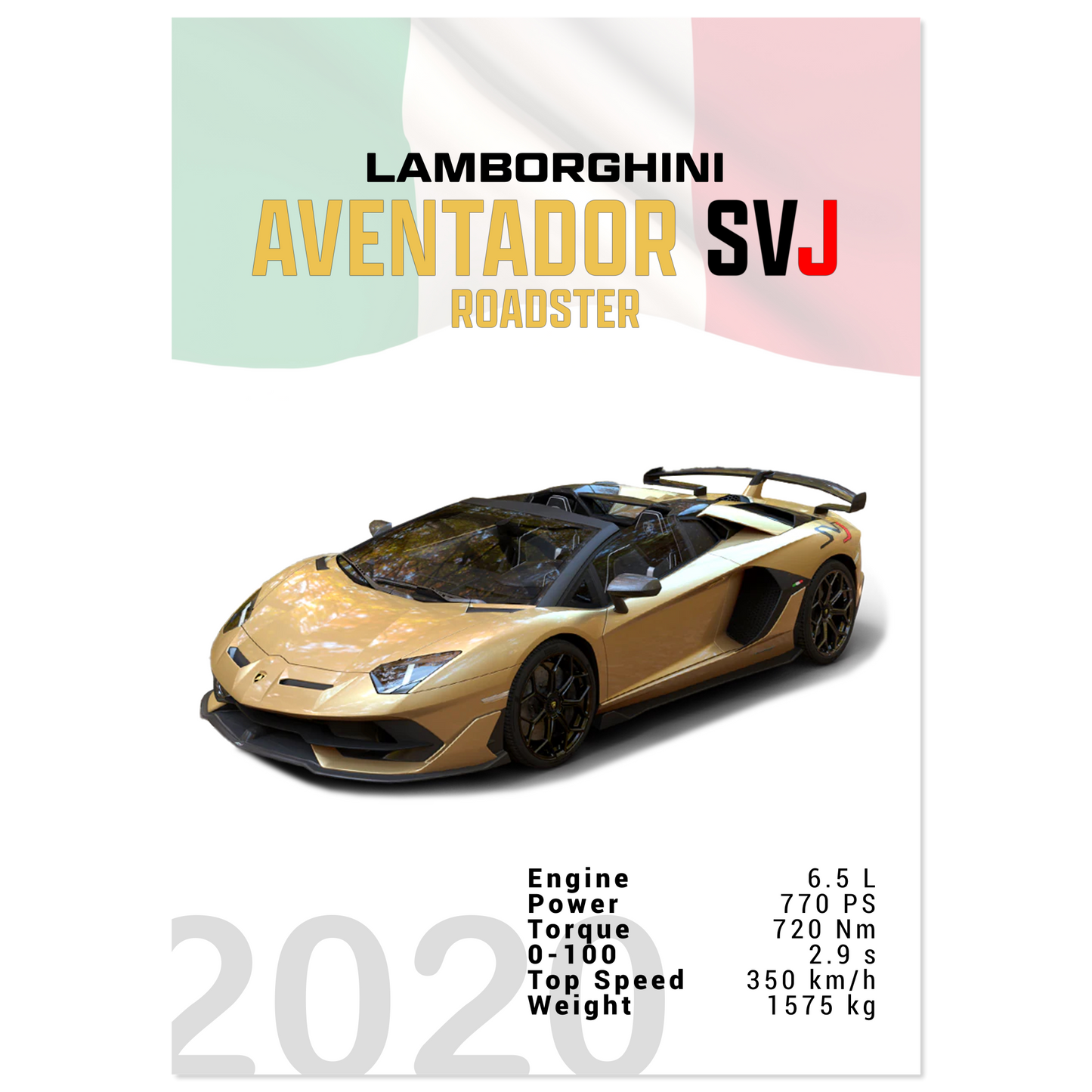 Lamborghini Aventador 2020 Aventador SVJ Roadster (LAMBO13)