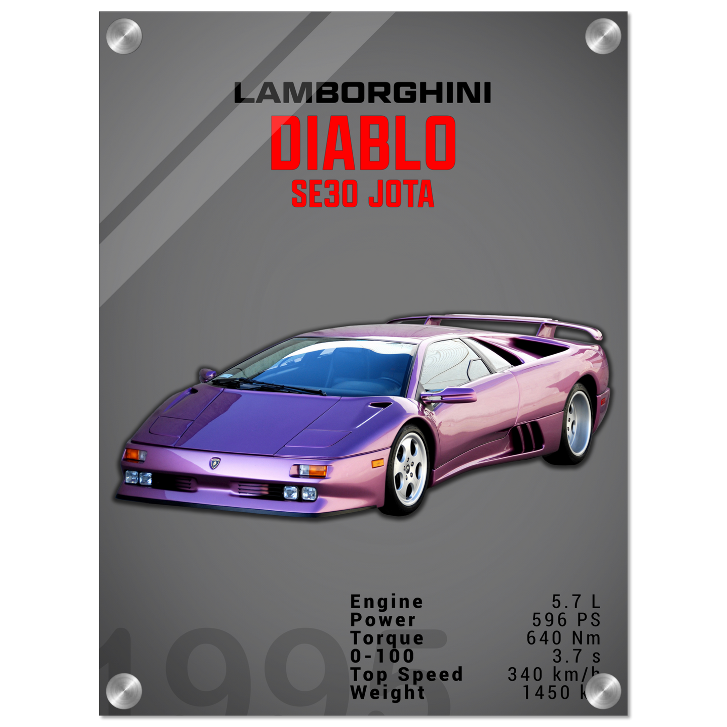 Lamborghini 1995 Diablo SE30 JOTA (LAMBO17D)