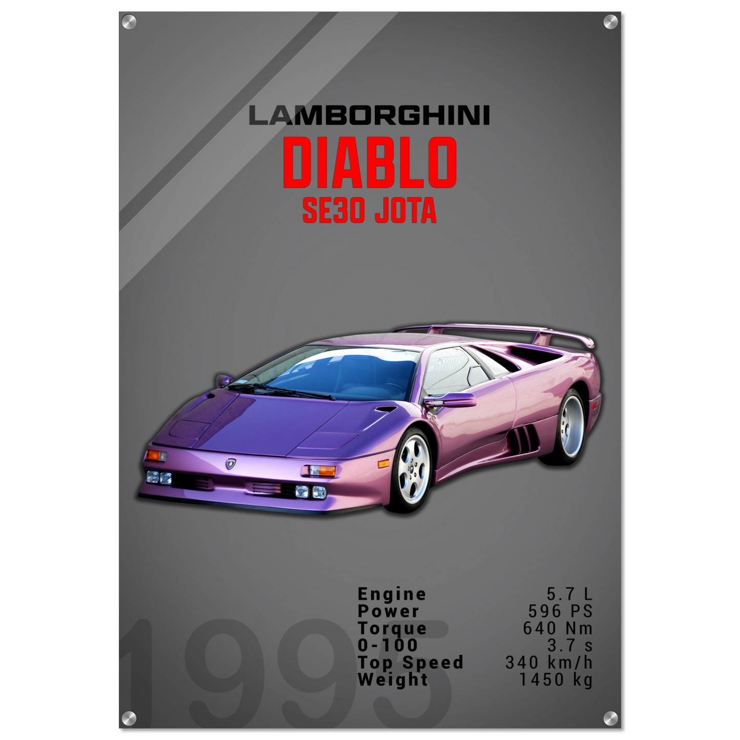 Lamborghini 1995 Diablo SE30 JOTA (LAMBO17D)
