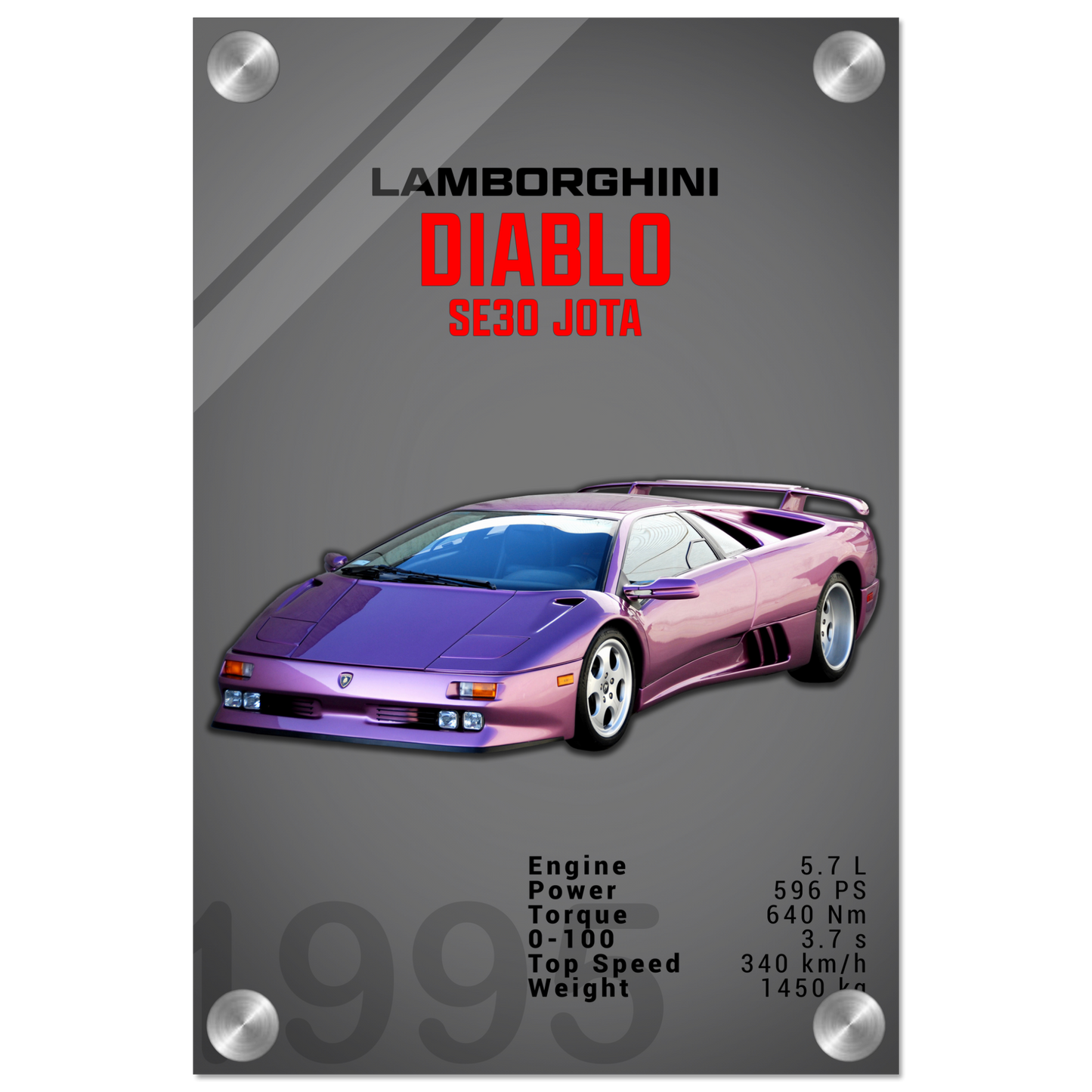 Lamborghini 1995 Diablo SE30 JOTA (LAMBO17D)