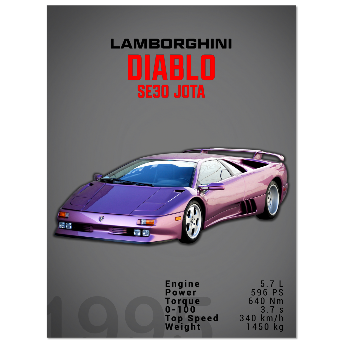 Lamborghini 1995 Diablo SE30 JOTA (LAMBO17D)