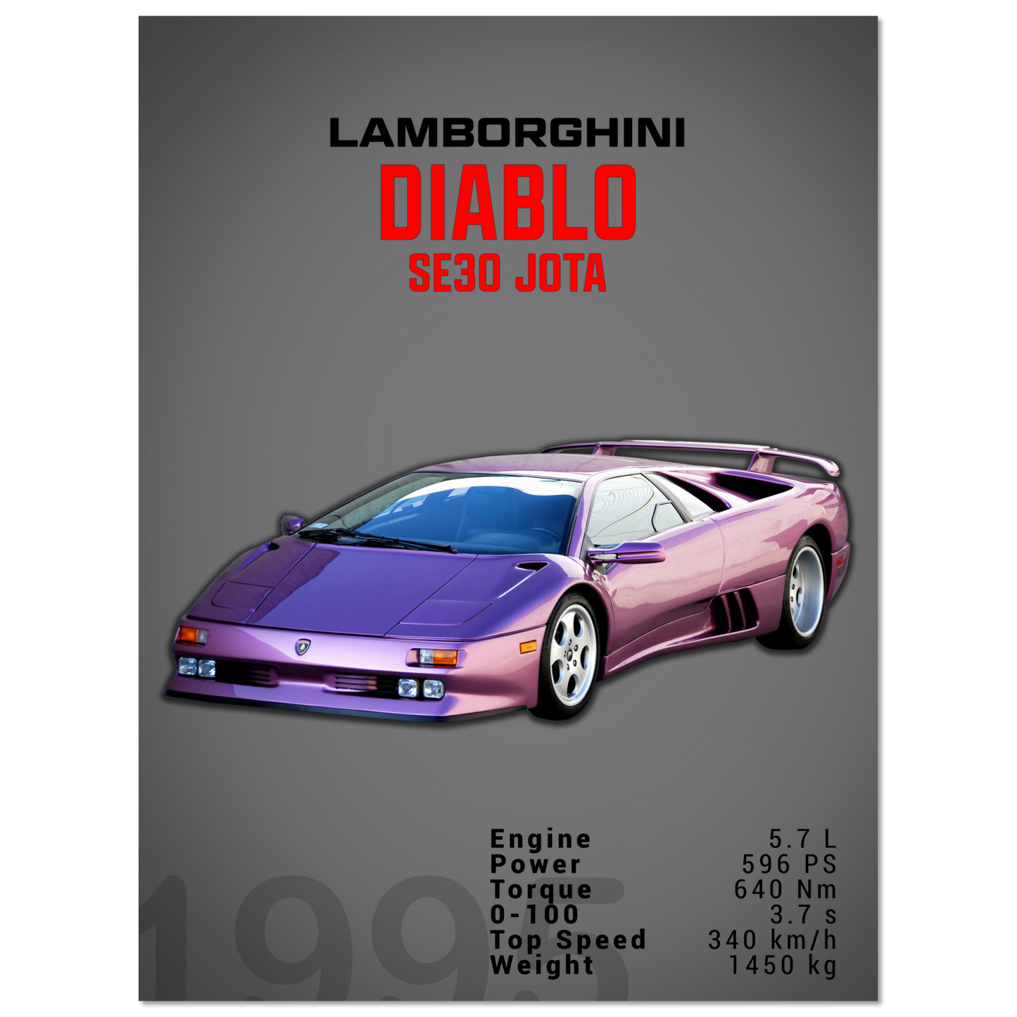 Lamborghini 1995 Diablo SE30 JOTA (LAMBO17D)