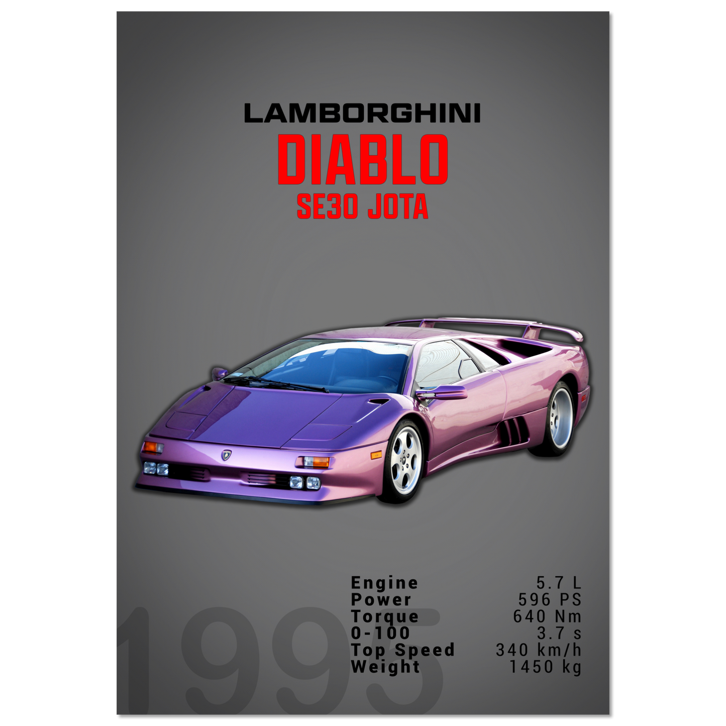 Lamborghini 1995 Diablo SE30 JOTA (LAMBO17D)