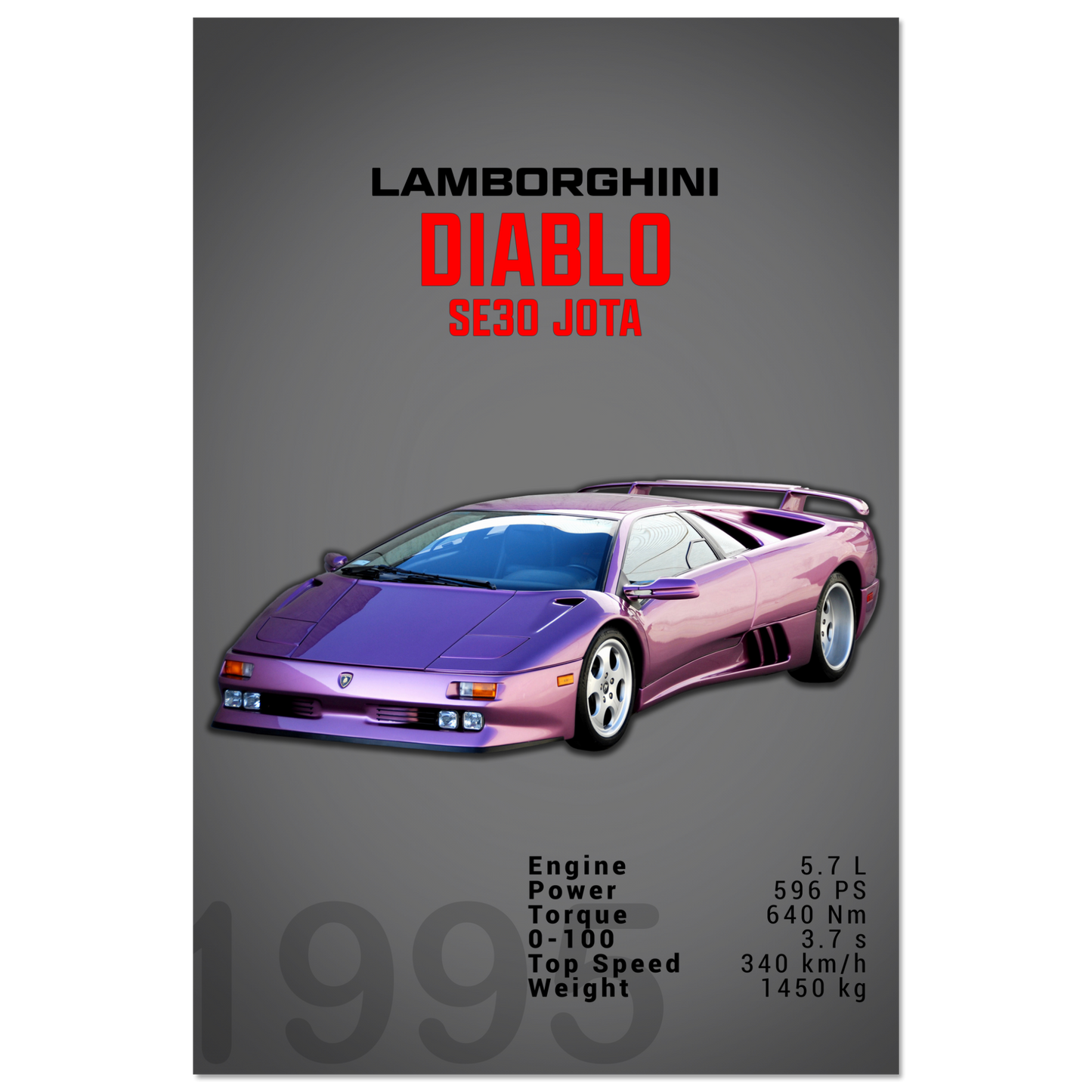 Lamborghini 1995 Diablo SE30 JOTA (LAMBO17D)