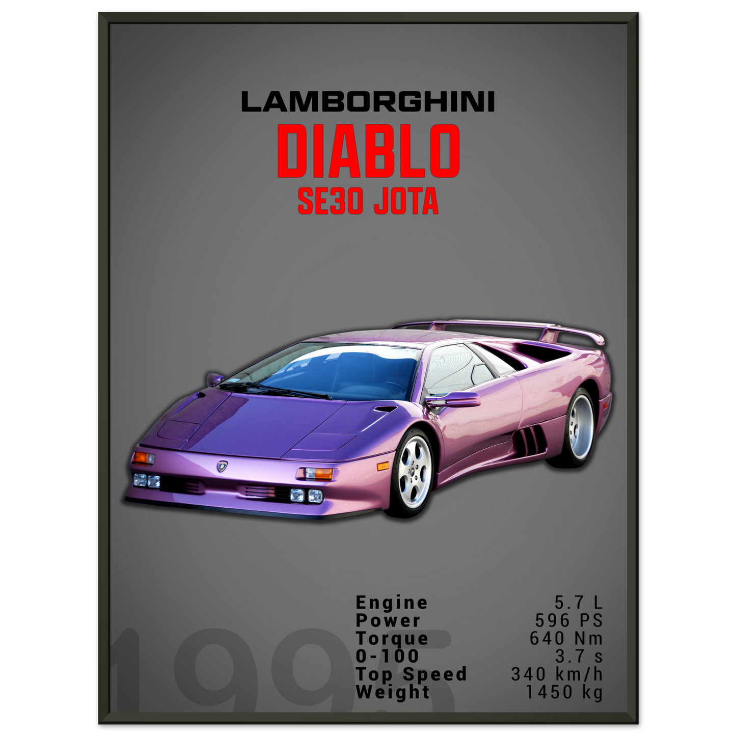 Lamborghini 1995 Diablo SE30 JOTA (LAMBO17D)