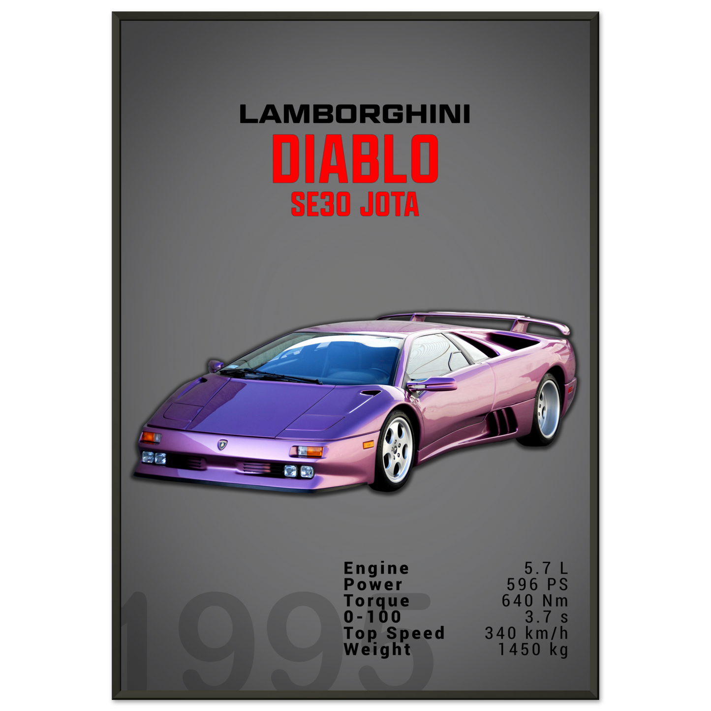 Lamborghini 1995 Diablo SE30 JOTA (LAMBO17D)